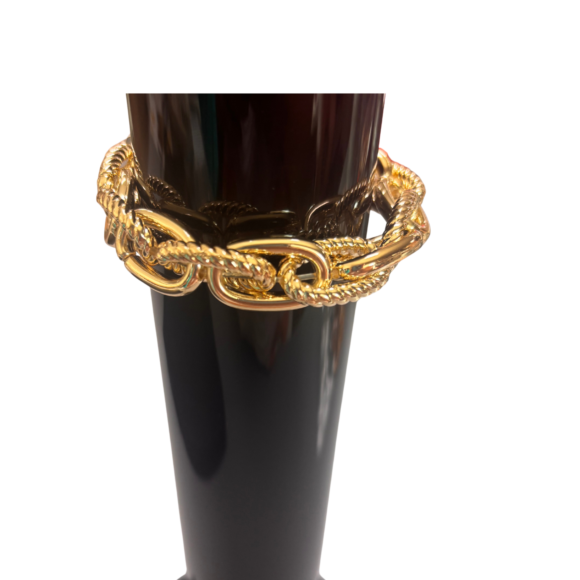Elevate your wrist with this stunning Chain Link Bracelet from Perdido Gems. Crafted in lustrous gold, this piece features a classic chain link design that seamlessly transitions from casual to formal occasions. The timeless aesthetic and quality construction make it a versatile addition to any jewelry collection. Perfect for layering or wearing solo, this bracelet offers understated elegance with enduring appeal.