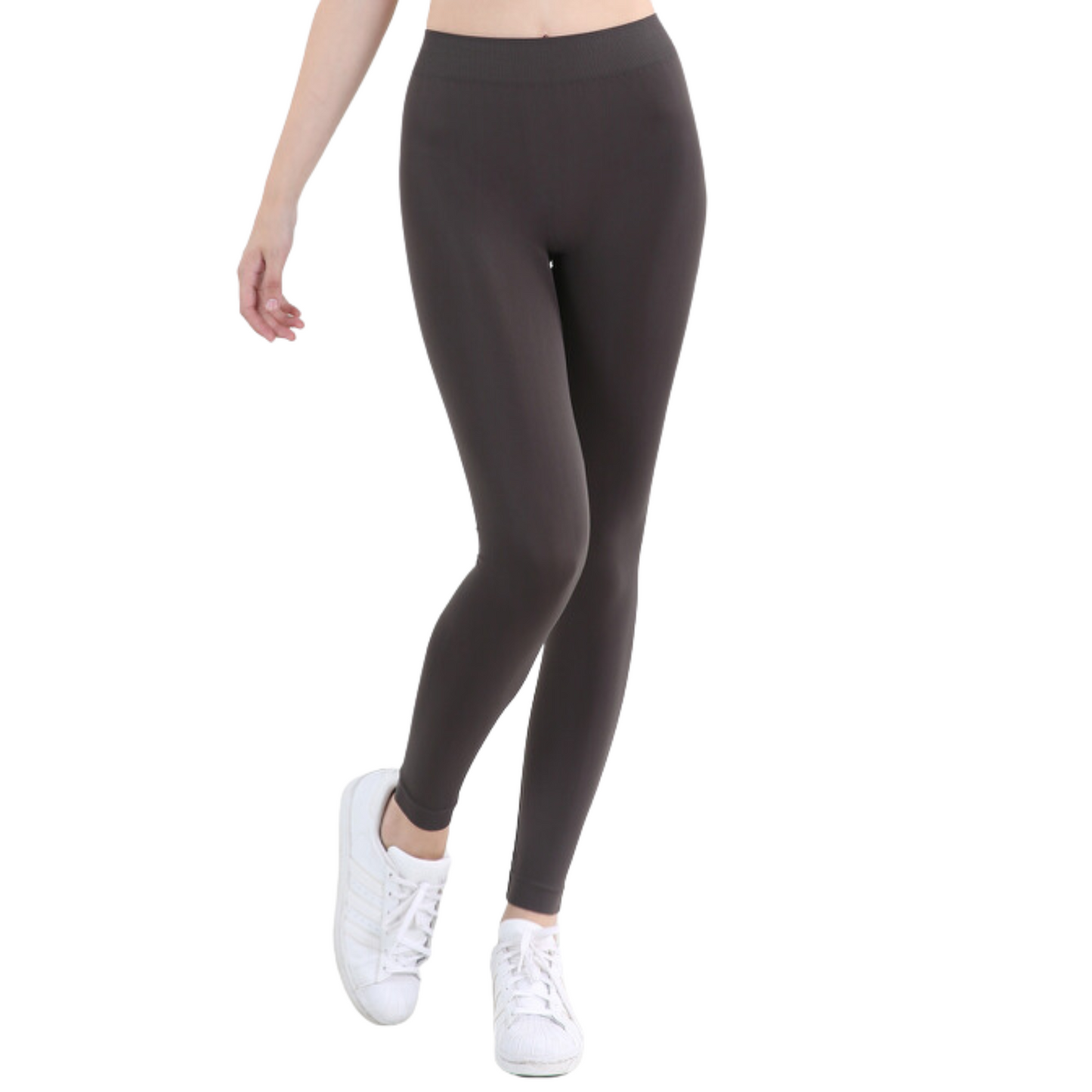 charcoal color ankle length leggings 