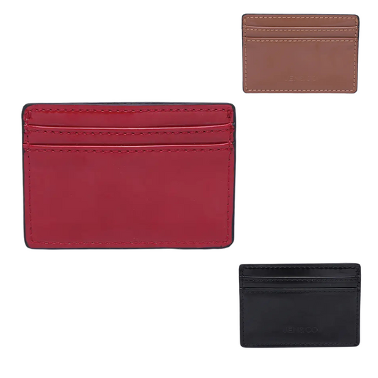 The Charlie Small Cardholder Wallet by Jen &amp; Co. offers a compact and stylish solution for carrying your essentials. Available in black, brown, or red, this wallet combines sleek design with practical functionality, making it ideal for those who prefer a minimalist approach without sacrificing quality. Its small size fits comfortably in pockets while securely holding your cards, ensuring convenience and durability for everyday use.