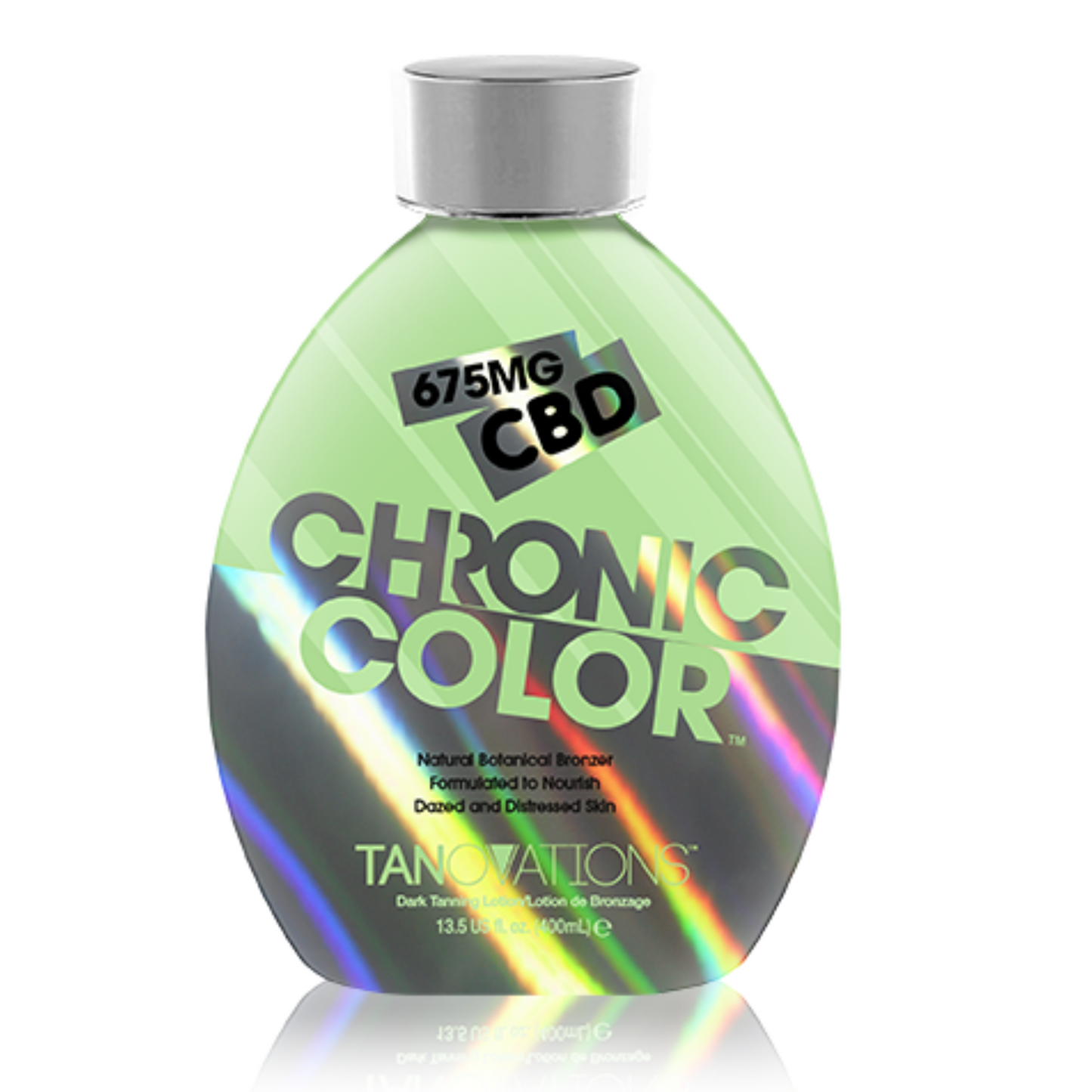 Chronic Color is a powerful bronzing solution from Tanovations, containing 675mg of CBD that helps deliver a deep, long lasting, and healthy tan. With advanced tanning ingredients and a unique blend of vitamins and antioxidants, Chronic Color helps you get the beautiful color you desire.
