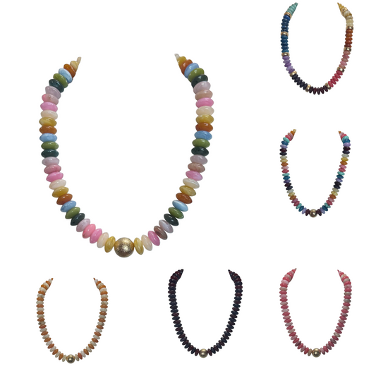 Elevate your accessory collection with the Chunky Beaded Necklace by Golden Stella. Featuring vibrant multicolor beads accented with refined gold details, this short necklace offers a bold yet elegant statement. Its expertly crafted design ensures both durability and timeless style, perfect for adding a touch of sophistication to any outfit. Ideal for layering or wearing alone, this piece balances colorful charm with luxurious gold accents for a truly distinctive look.