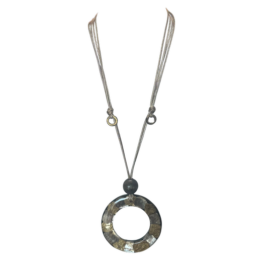 Elevate your accessory collection with the Apoxy Charm Circle Necklace by Golden Stella. This elegant necklace features a finely crafted circular pendant symbolizing unity and timeless style. The adjustable chain ensures a perfect fit for any neckline, providing versatility for both casual and formal wear. Crafted with attention to detail, this piece reflects expert design and quality, making it a sophisticated addition to your jewelry wardrobe.