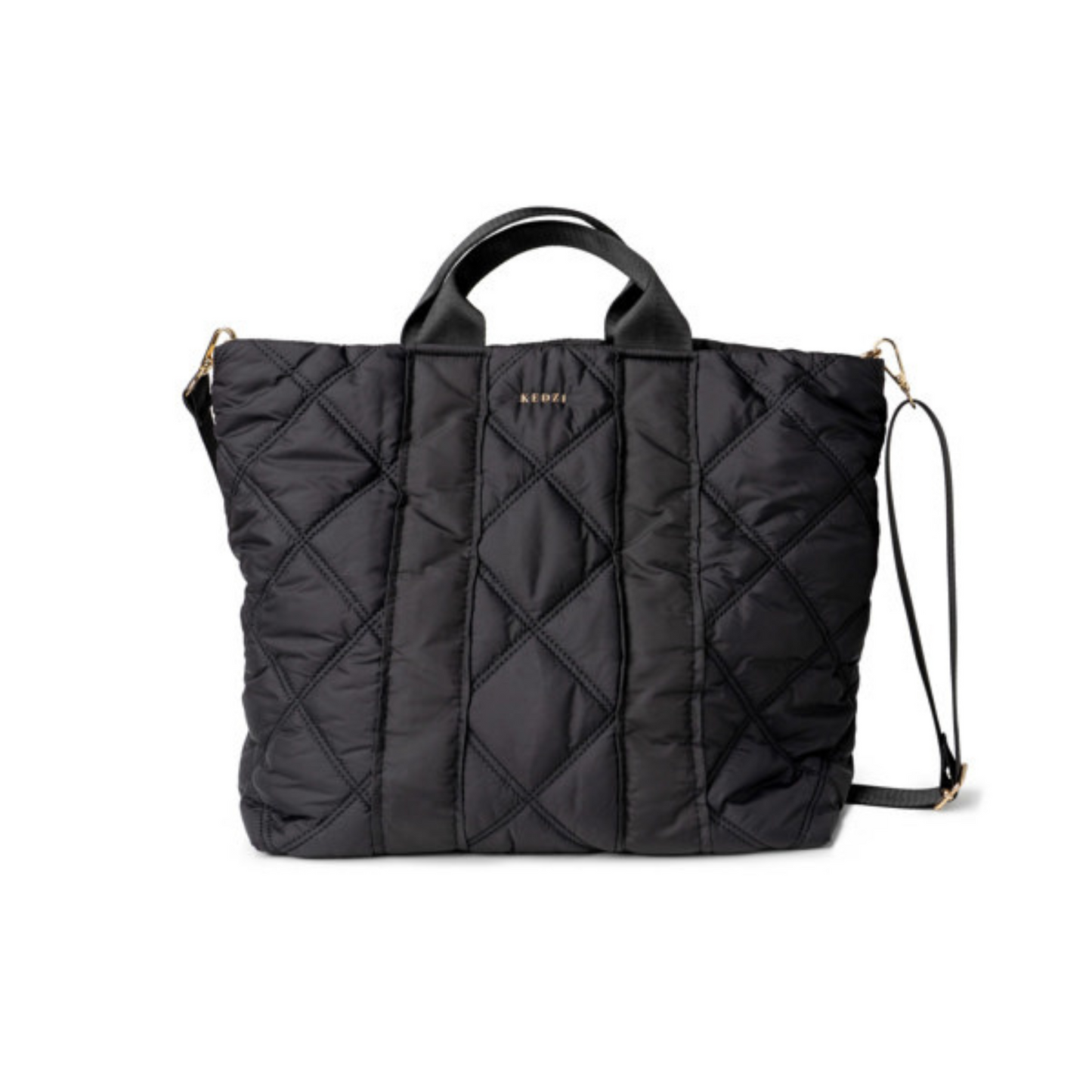 Black cloud nine tote from Kedzie. Perfect for travel, or everyday use!
