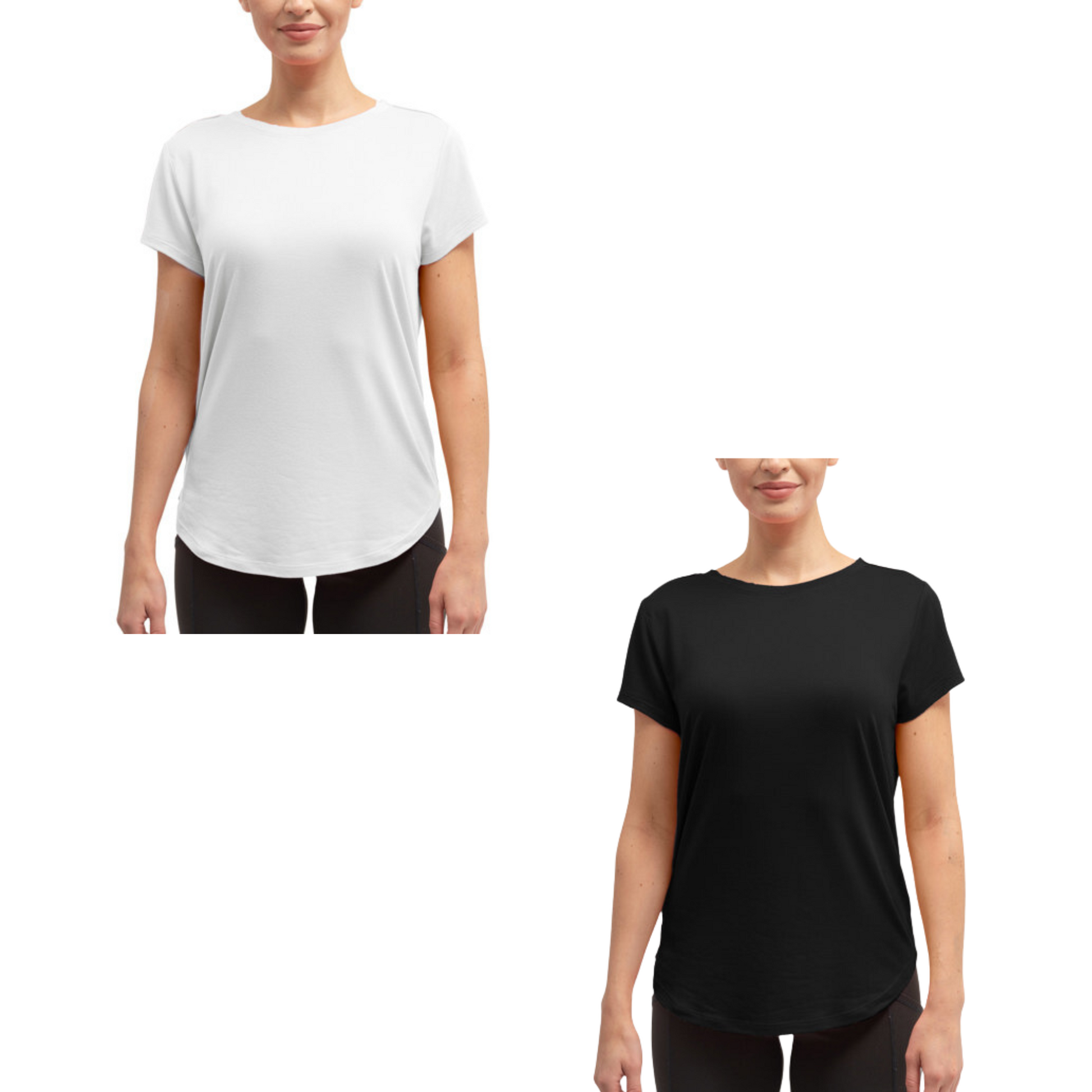 super soft dream tee. Can be worn as everyday wear, or loungewear. Available in black and white