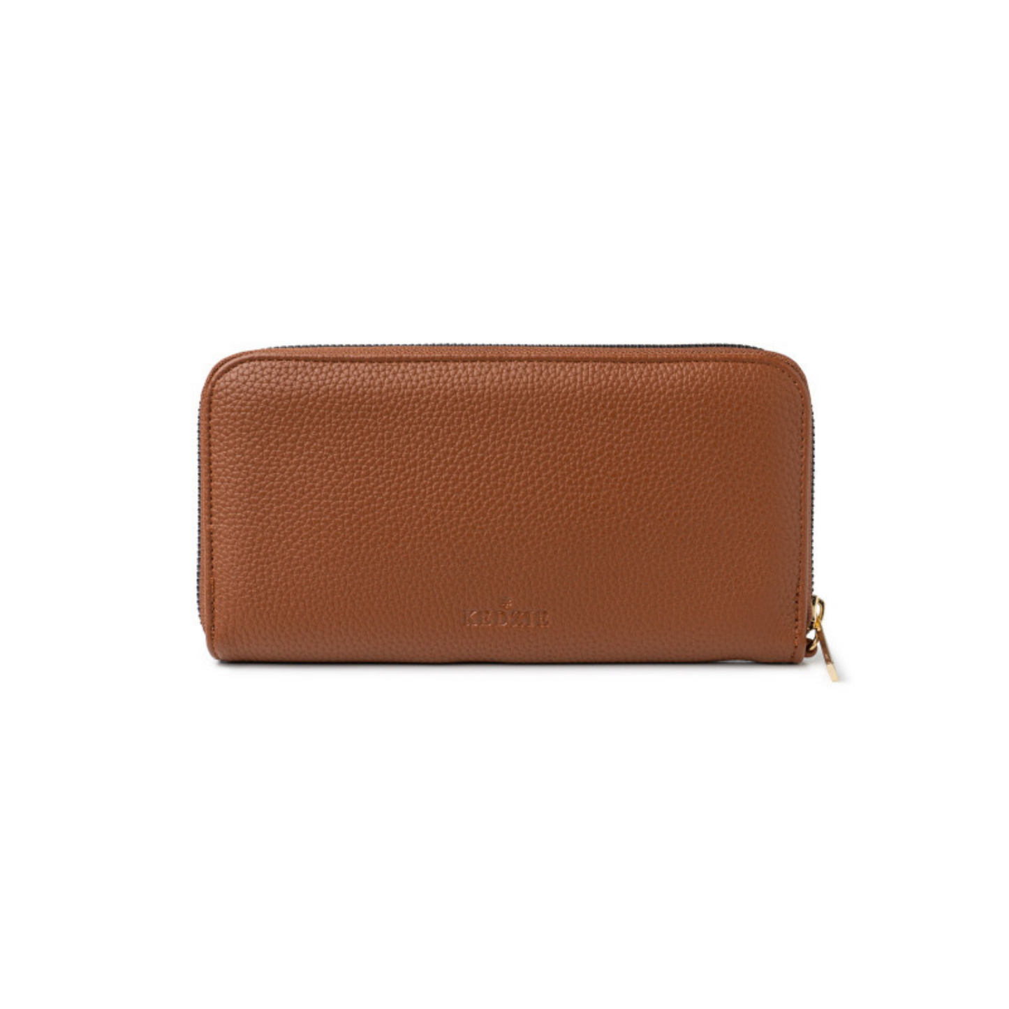 Eclipse crossbody clutch in warm brown color