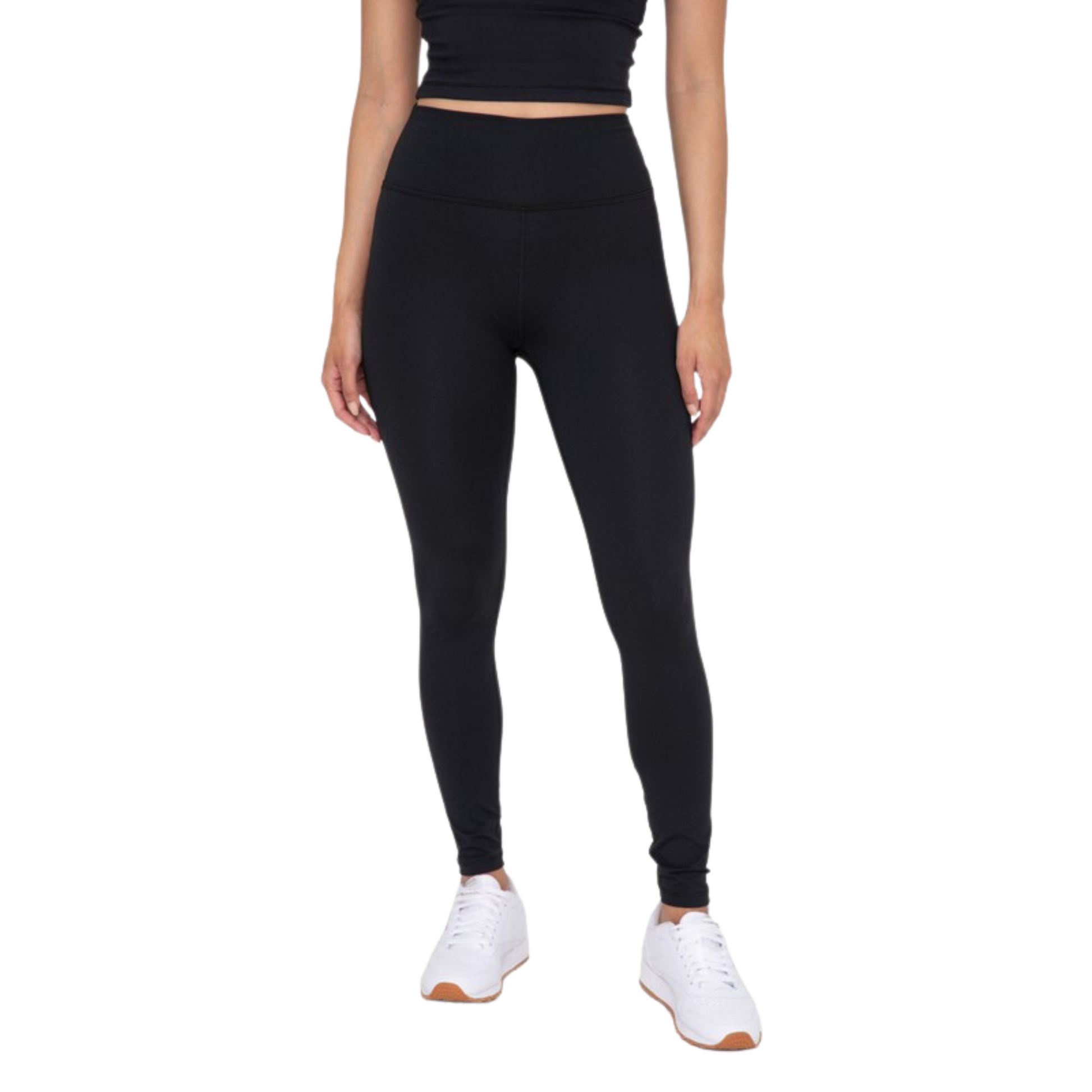 Our Essential Solid Leggings provide a sleek and versatile look. Their full-length design is an ideal choice for all activities, and the mono B tapered waistband offers optimal ab support for unrestricted movement. Crafted without side seams for a streamlined look, these leggings boast superior quality and comfort.