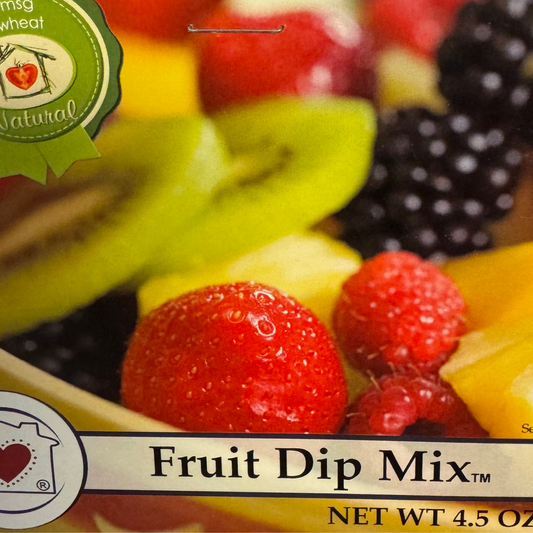 An absolutely delicious "sweet" dip for fruit. Just add water, cream cheese, and whip. It tastes great with any fruit: apples, bananas, strawberries, pineapple, grapes, and oranges. They can be fresh or frozen, canned or dried fruit. This dip makes a wonderful dessert and appetizer.