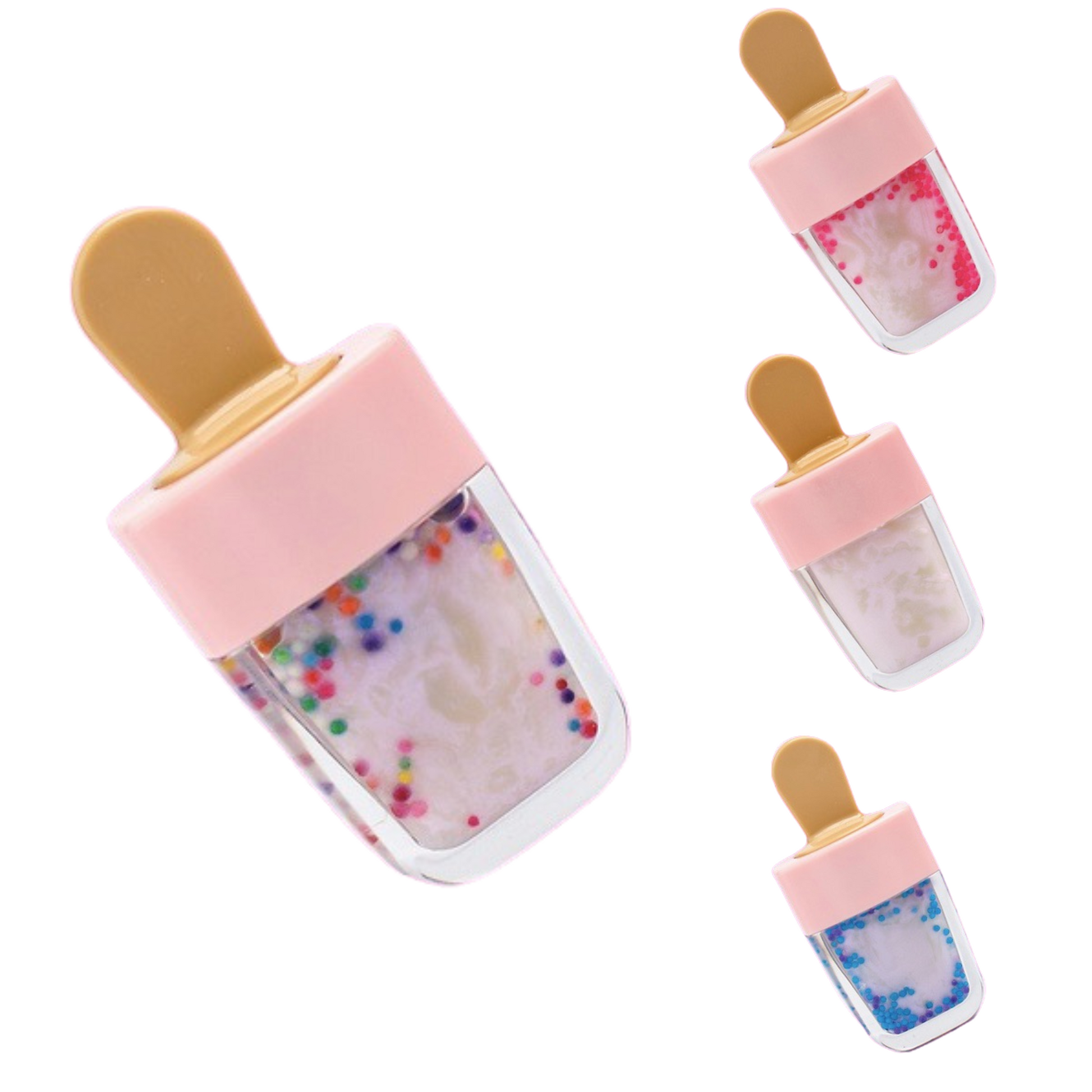 Expertly crafted in the USA, Frosty Pop Lip Gloss is the perfect blend of natural ingredients that nourish your lips. Featuring a sweet popsicle container, it adds a fun and fabulous touch to your beauty routine. Choose from Original, Rainbow, Unicorn, and Mermaid for a personalized touch.