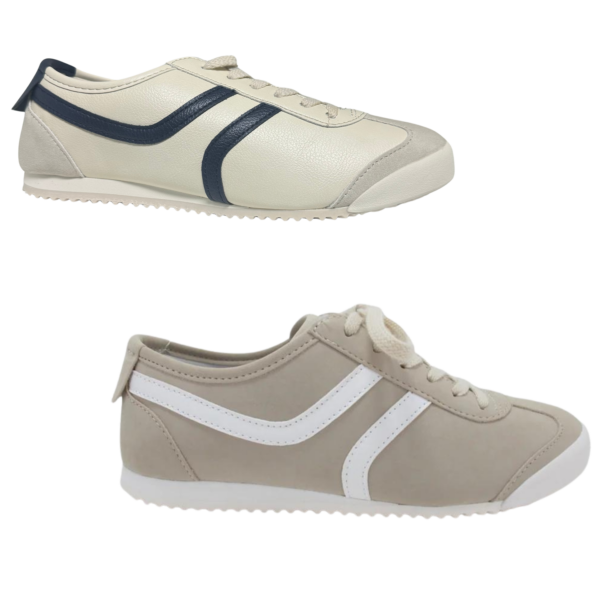 Upgrade your sneaker game with Galaxy - the must-have footwear from Jellypop. Available in beige suede or natural smooth, these sneakers combine style and comfort in one. Perfect for any occasion, Galaxy is the ultimate choice for fashion-forward individuals.