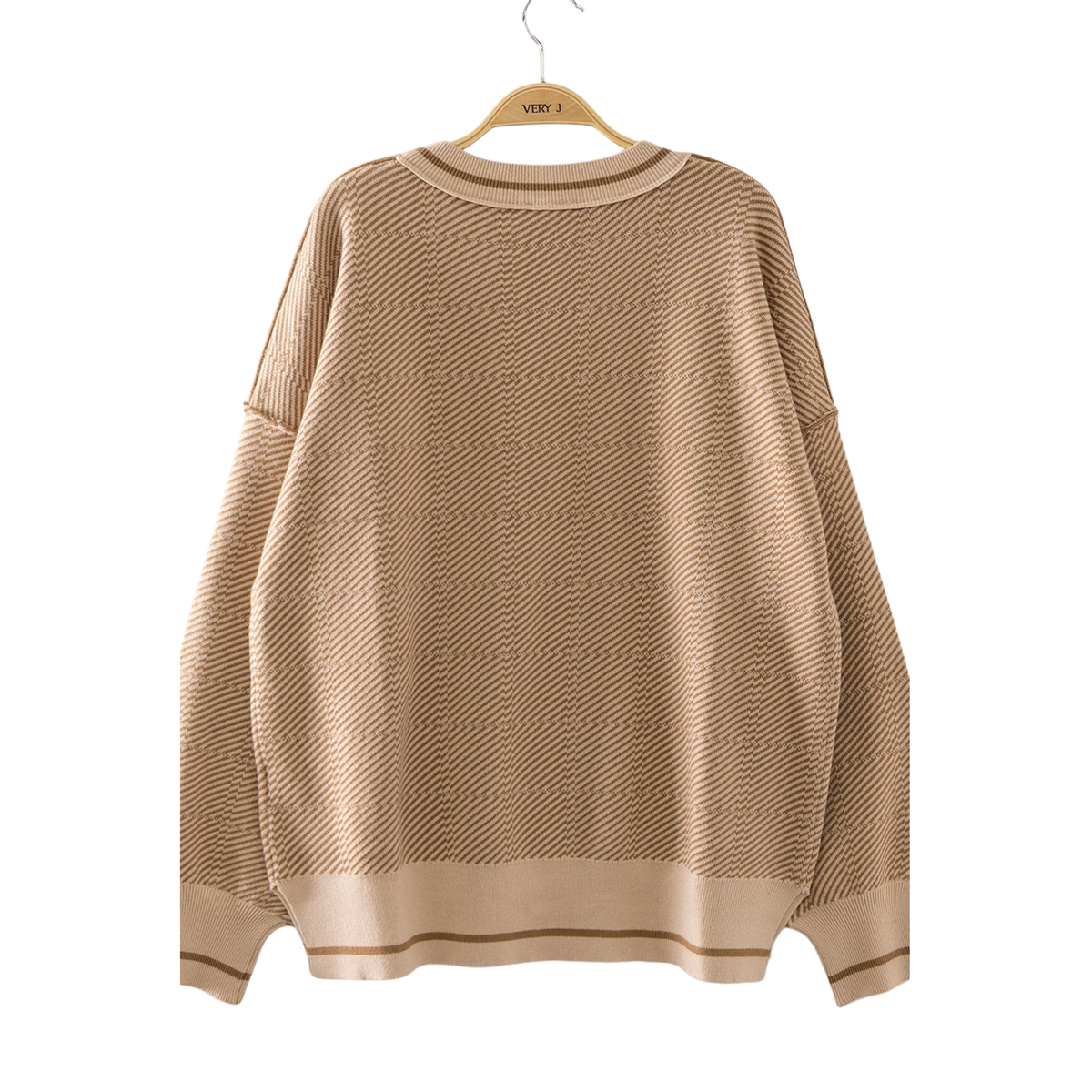 Elevate your everyday wardrobe with this stylish Geometric Pattern Sweater from Very J. Crafted from soft, quality knit fabric, this long sleeve sweater features a modern geometric design that adds visual interest to any outfit. The rich mocha color is versatile and easy to pair with your favorite pieces.