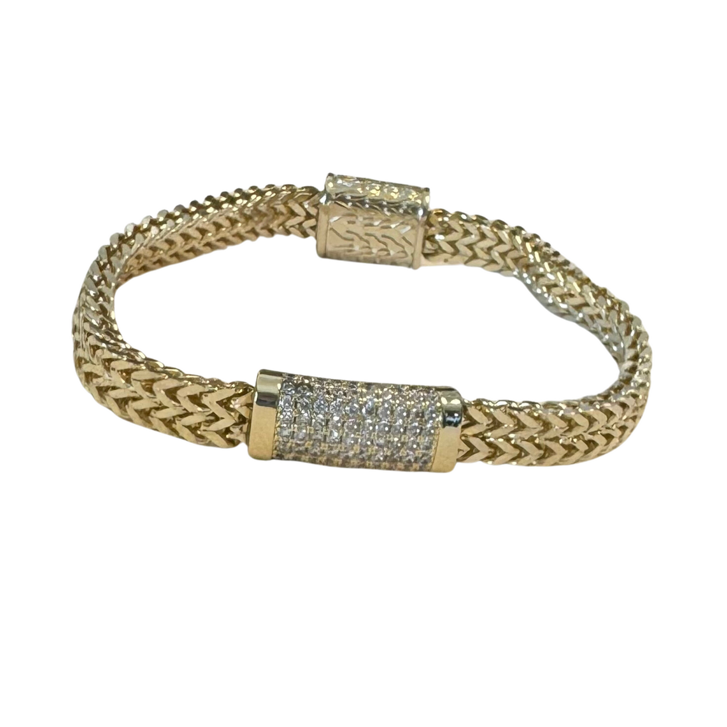 Snake chain bracelet in gold