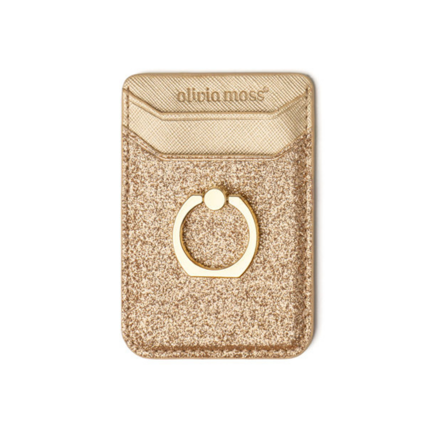 Gold glitter card cling from Olivia Moss