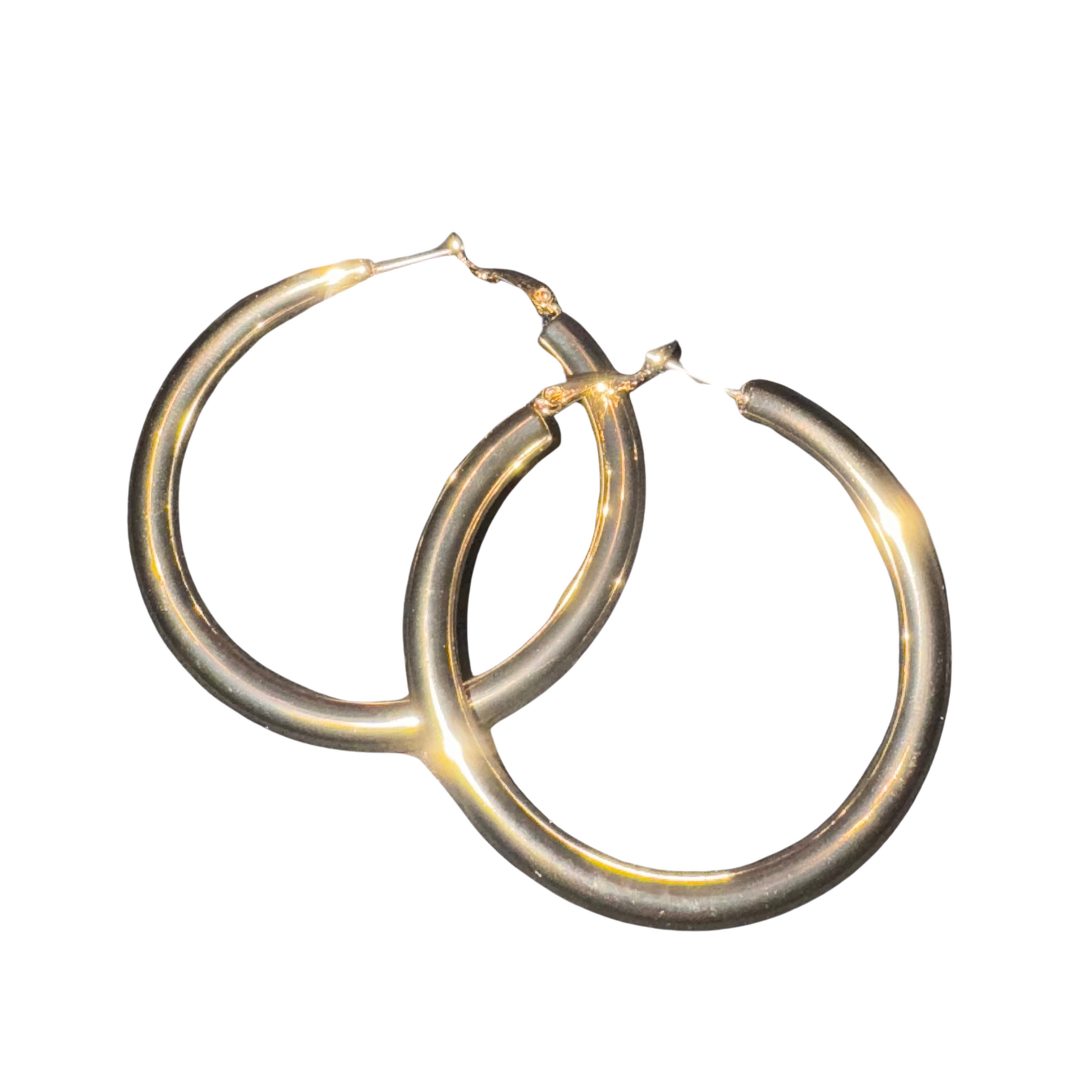 These large hoop earrings feature a striking gold color, adding a touch of sophistication to any outfit. From the trusted Crystal Avenue Brand, these earrings are a must-have for any fashion-forward individual looking to elevate their style with a timeless accessory.