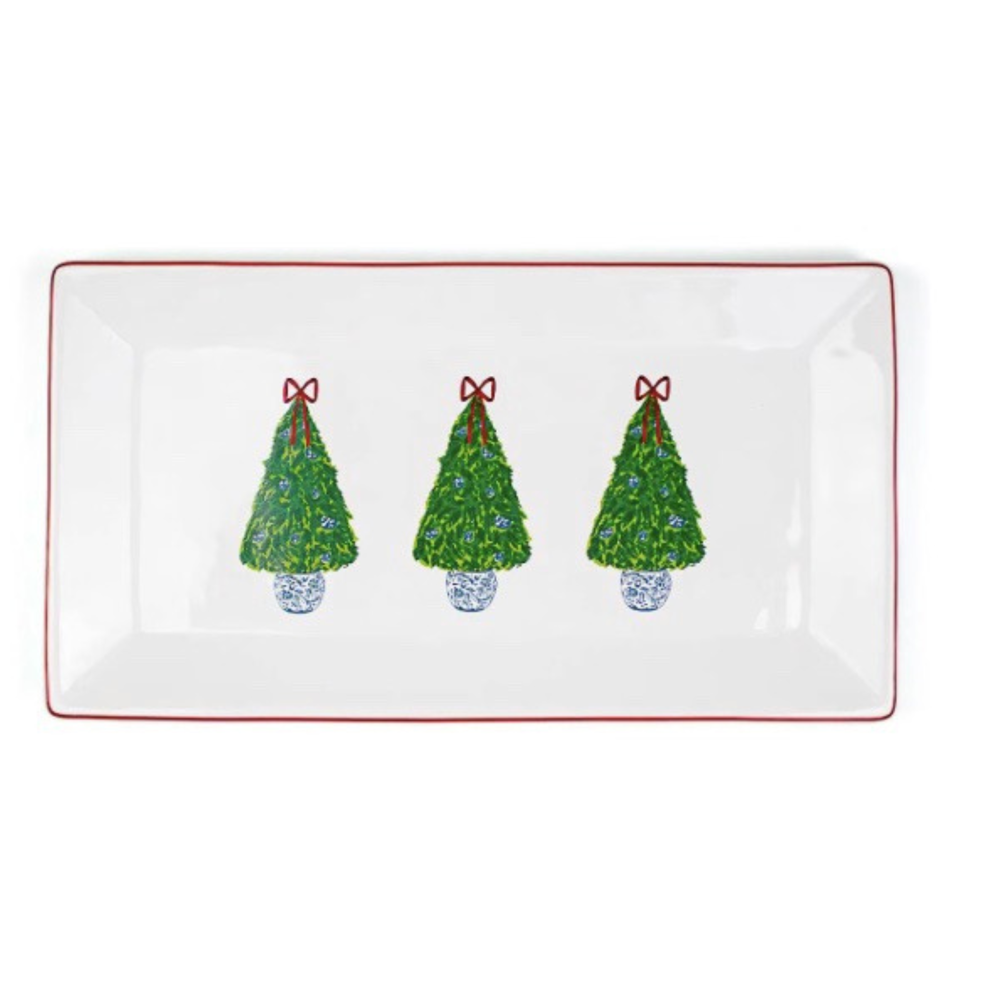 Christmas platter in Grand Christmas Tree Design