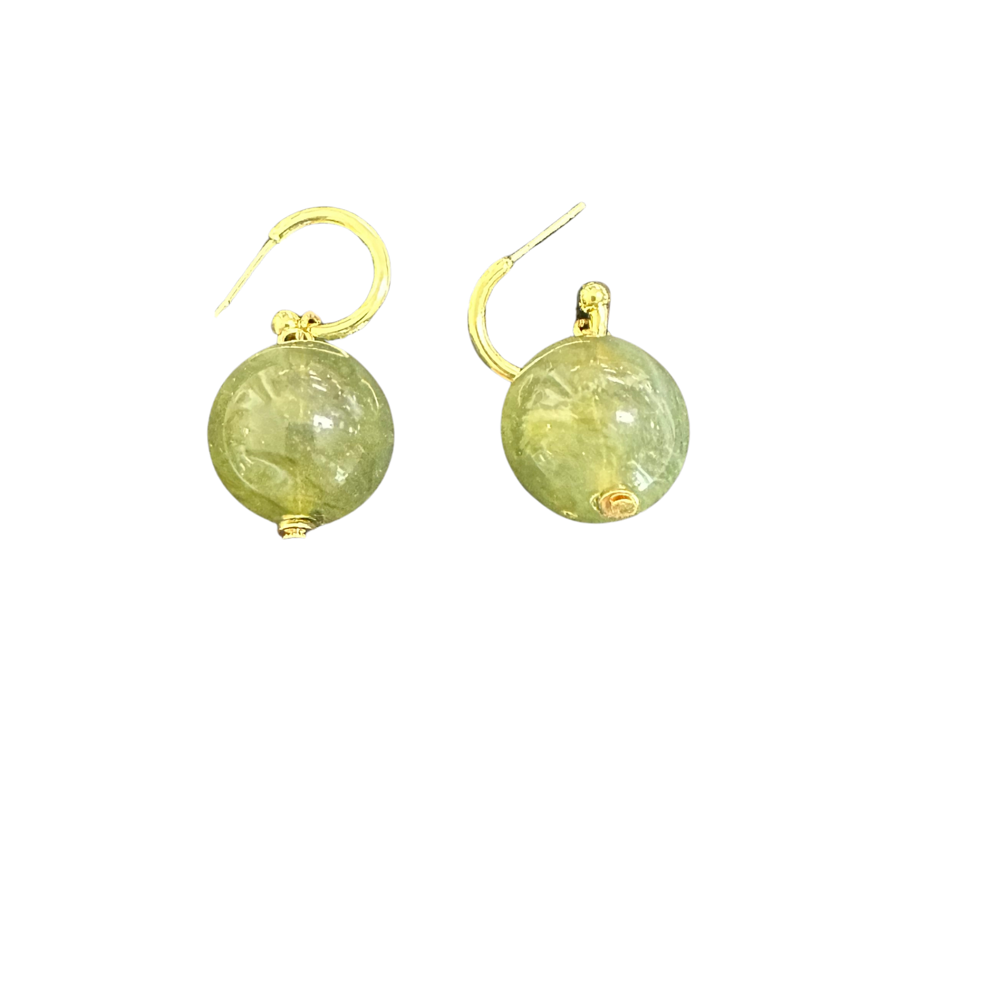 Beaded Dangle Earrings in green