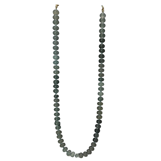 Short Beaded Necklace in grey