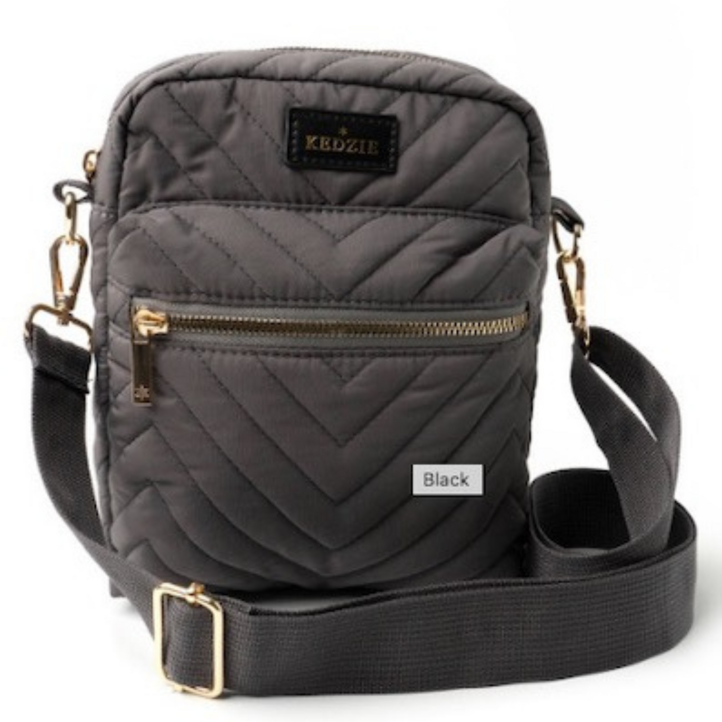 Kedzie quilted crossbody in grey