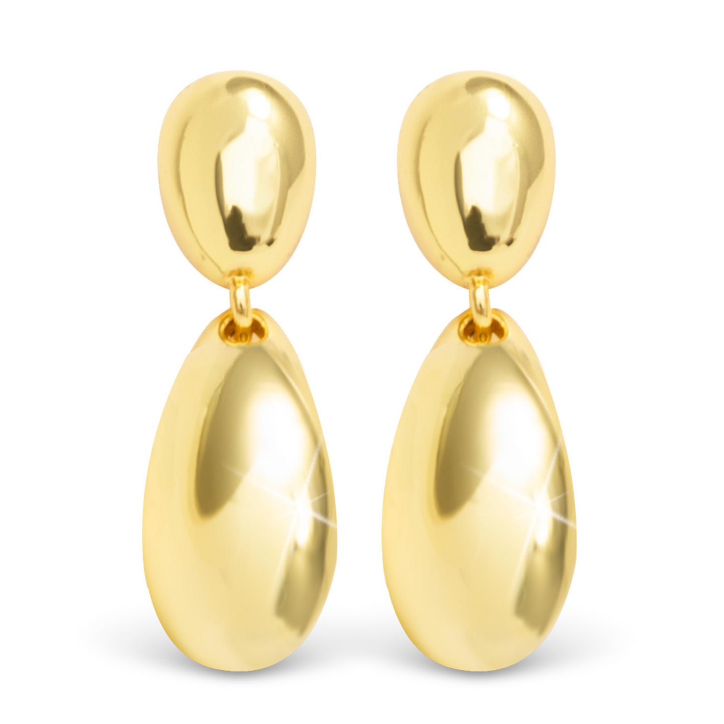 Crafted with a polished gold finish, the Harper Mini Drop Studs add a touch of elegance to any outfit. These dangle earrings are the perfect complement to your wardrobe, adding a subtle yet stylish flair. Elevate your look with these versatile and timeless accessories.