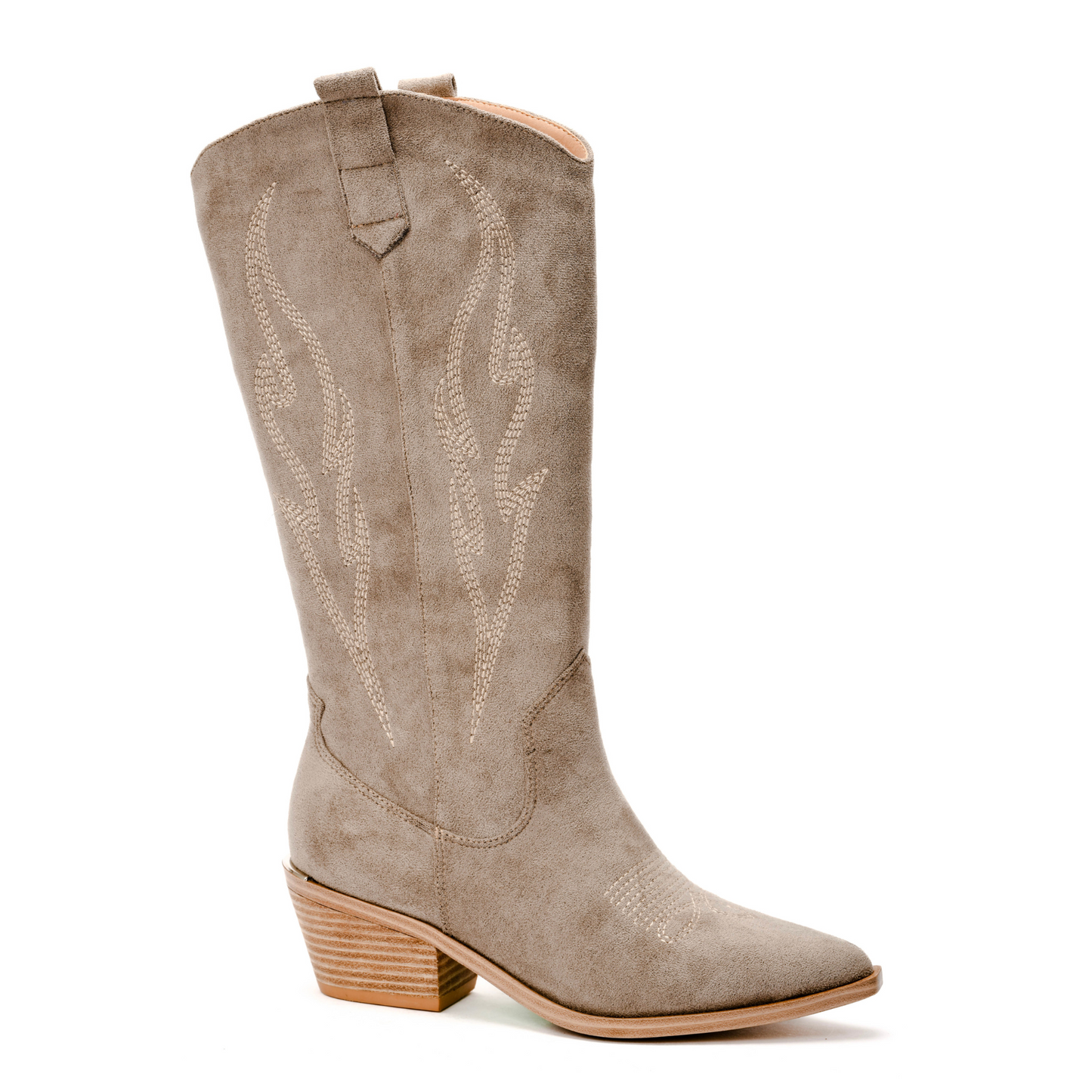 Expertly designed by Corkys, these light grey faux leather cowboy boots are a stylish and versatile addition to your wardrobe. Made with high-quality materials, the Headliner boot is perfect for any occasion and will add a touch of western flair to any outfit.