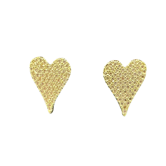 Elevate your everyday elegance with these exquisite Heart Stud Earrings from Perdido Gems. Crafted in lustrous gold, these delicate studs feature a timeless heart design that adds a touch of sophistication to any look. Perfect for layering or wearing solo, they're an essential piece for those who appreciate refined jewelry. The secure stud backing ensures comfortable, all-day wear, making them ideal for both casual occasions and special moments.