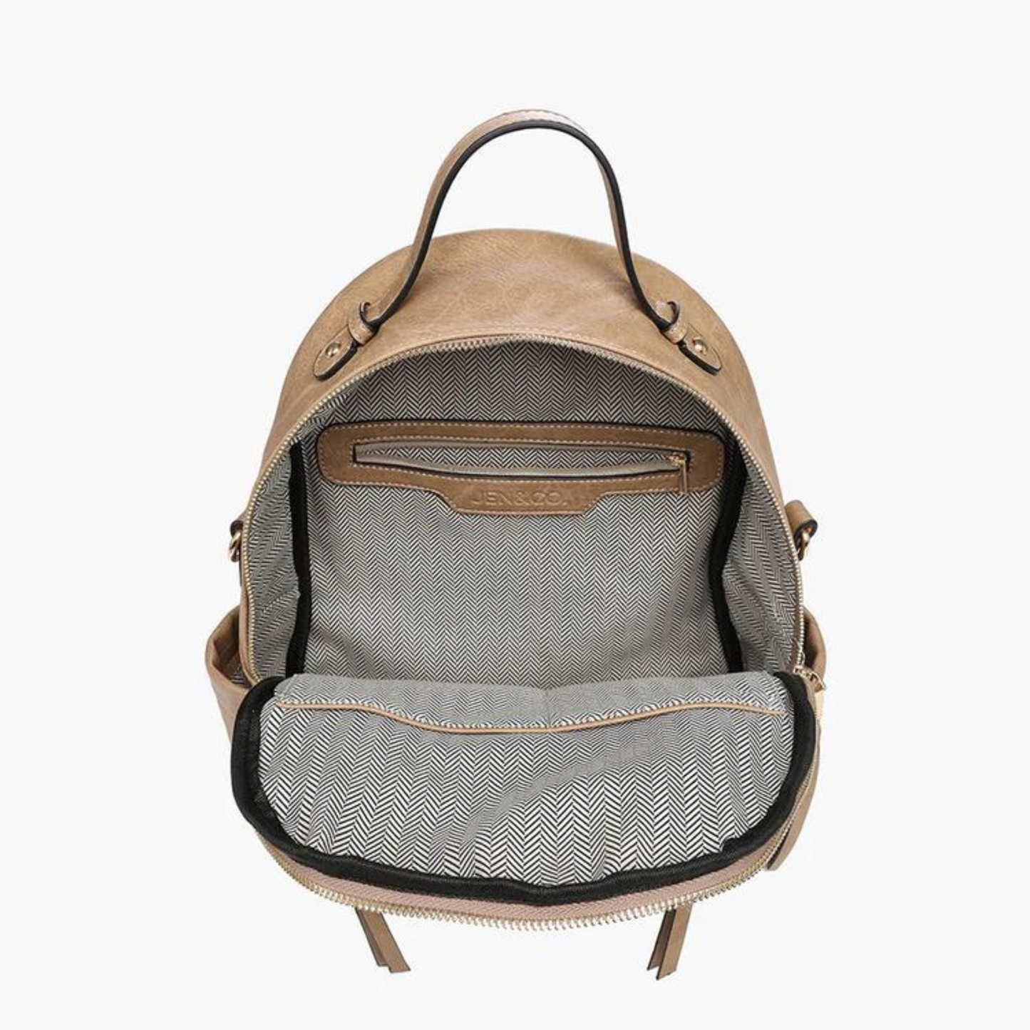 Inside view of Lillia convertible backpack