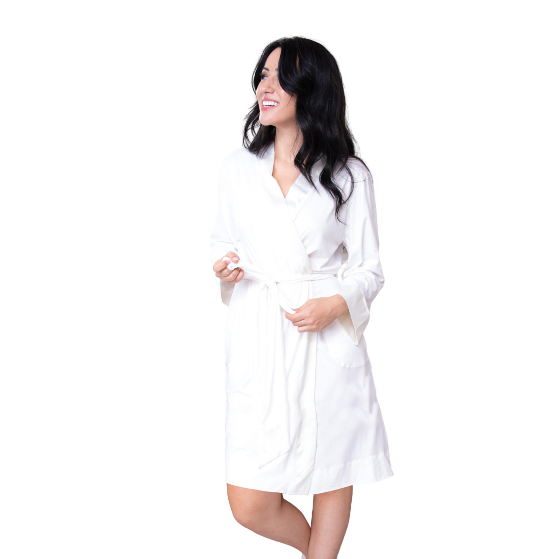 Ladies robe in ivory