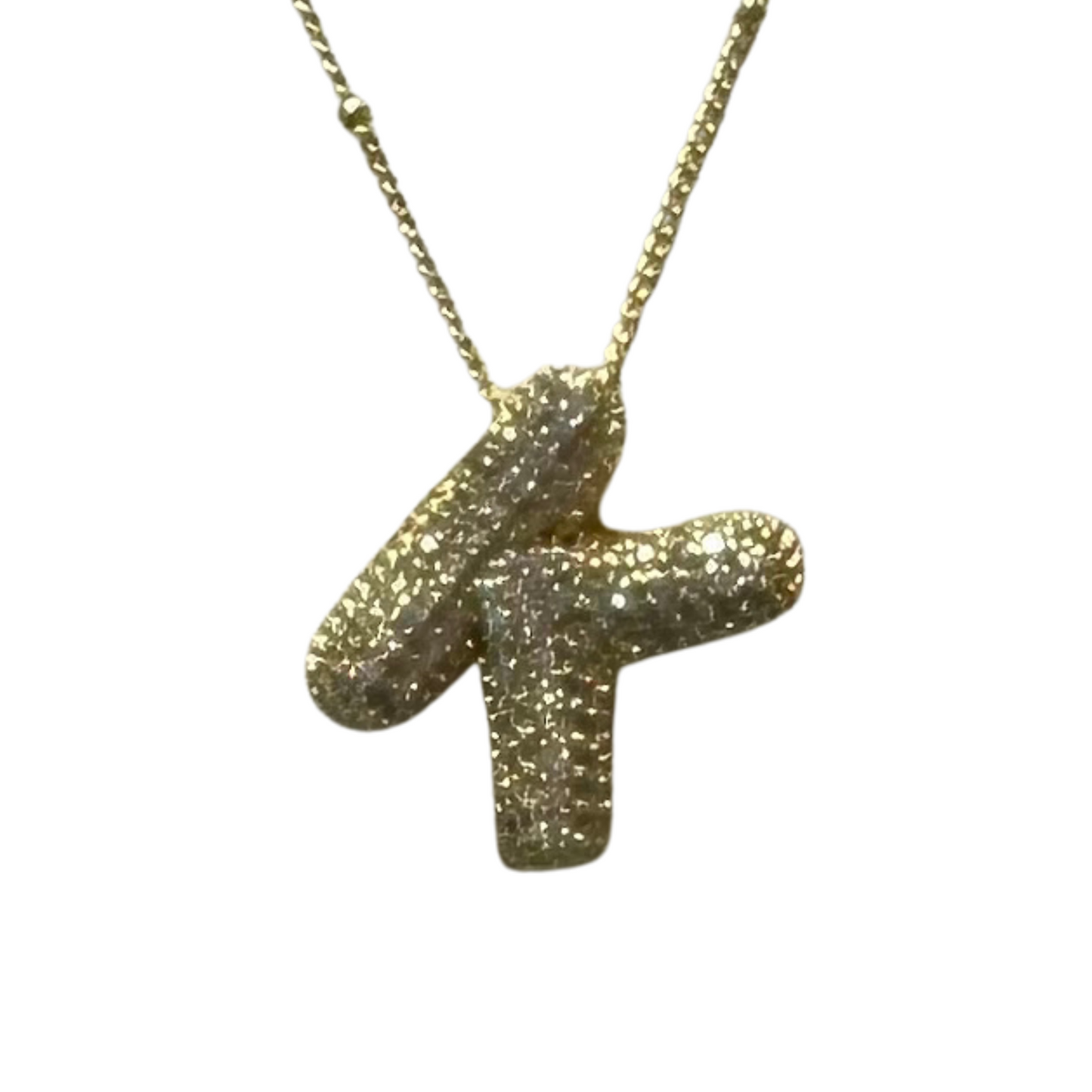 Rhinestone Initial Necklace