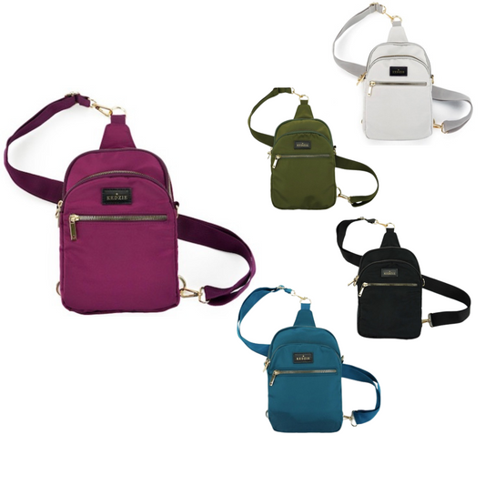 Expertly designed for convenience and style, our Roundtrip Convertible Sling is the ultimate travel companion. With multiple pockets, including a secure interior pocket for valuables, and a removable strap that can be converted to a crossbody, this versatile bag offers endless possibilities. Choose from five stylish colors and make your next adventure hassle-free.
