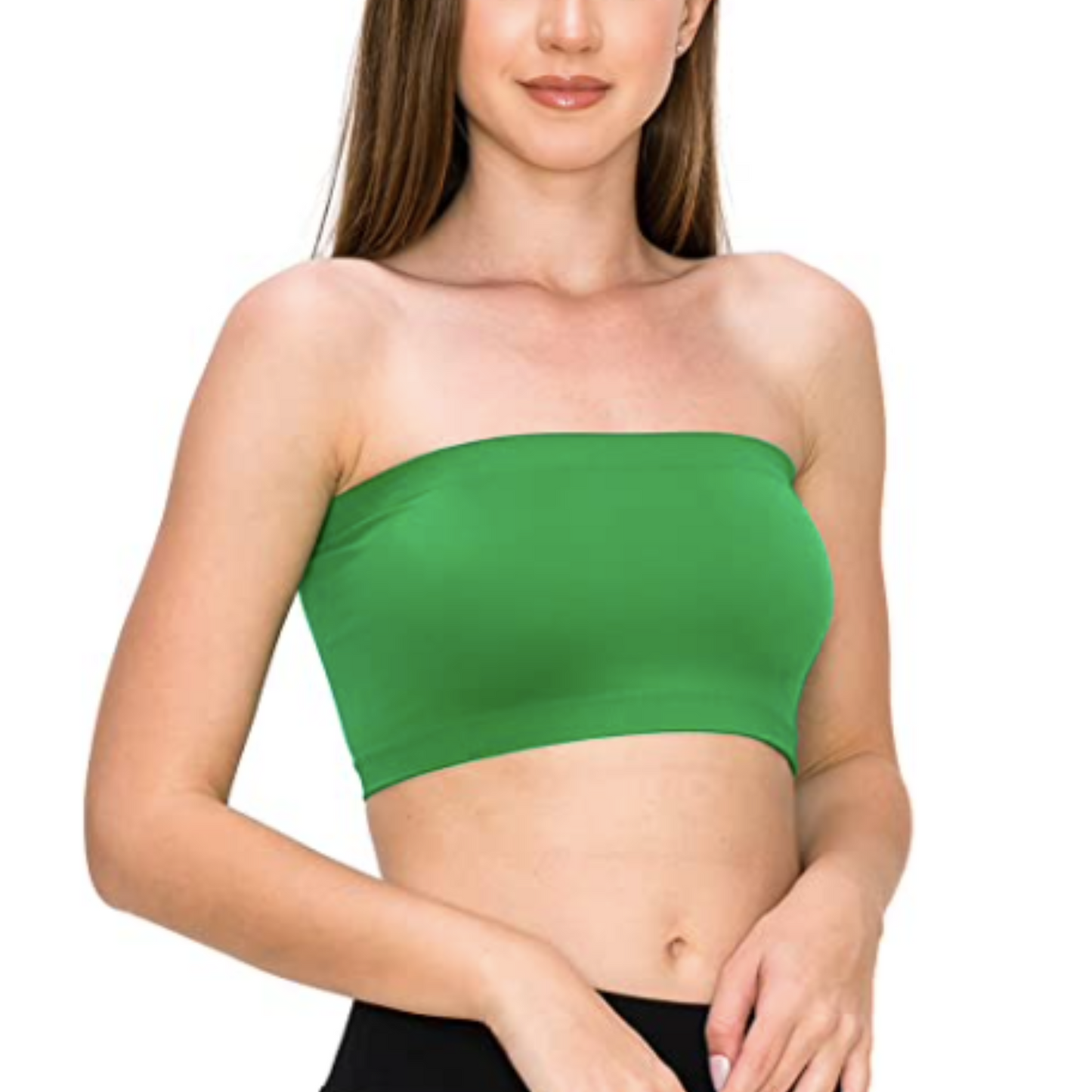Kelly green colored bandeau