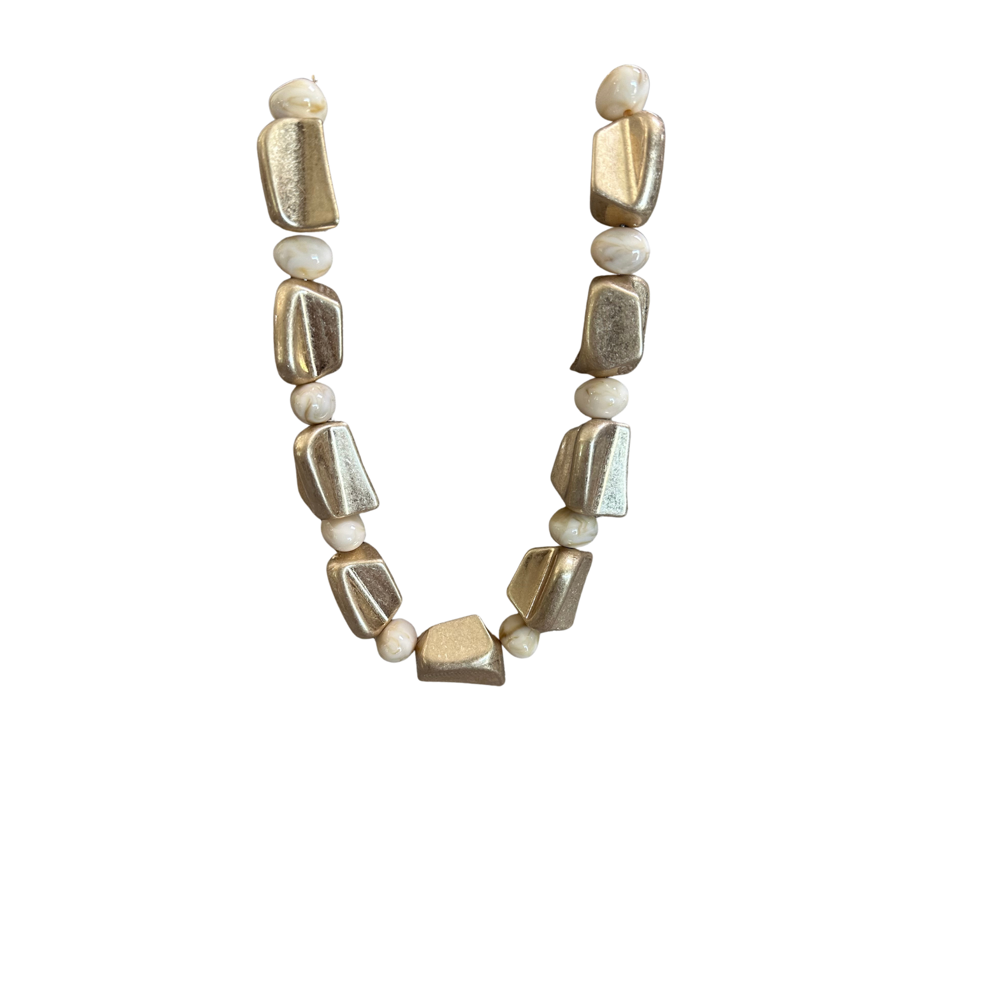 Elevate your everyday style with this stunning beaded necklace from Perdido Gems. Crafted in a sophisticated gold and beige color combination, this short necklace features carefully selected beads that create a refined, versatile look. Perfect for layering or wearing solo, it adds a touch of elegance to any outfit. The compact length makes it ideal for both casual and dressed-up occasions, while the quality craftsmanship ensures lasting wear.