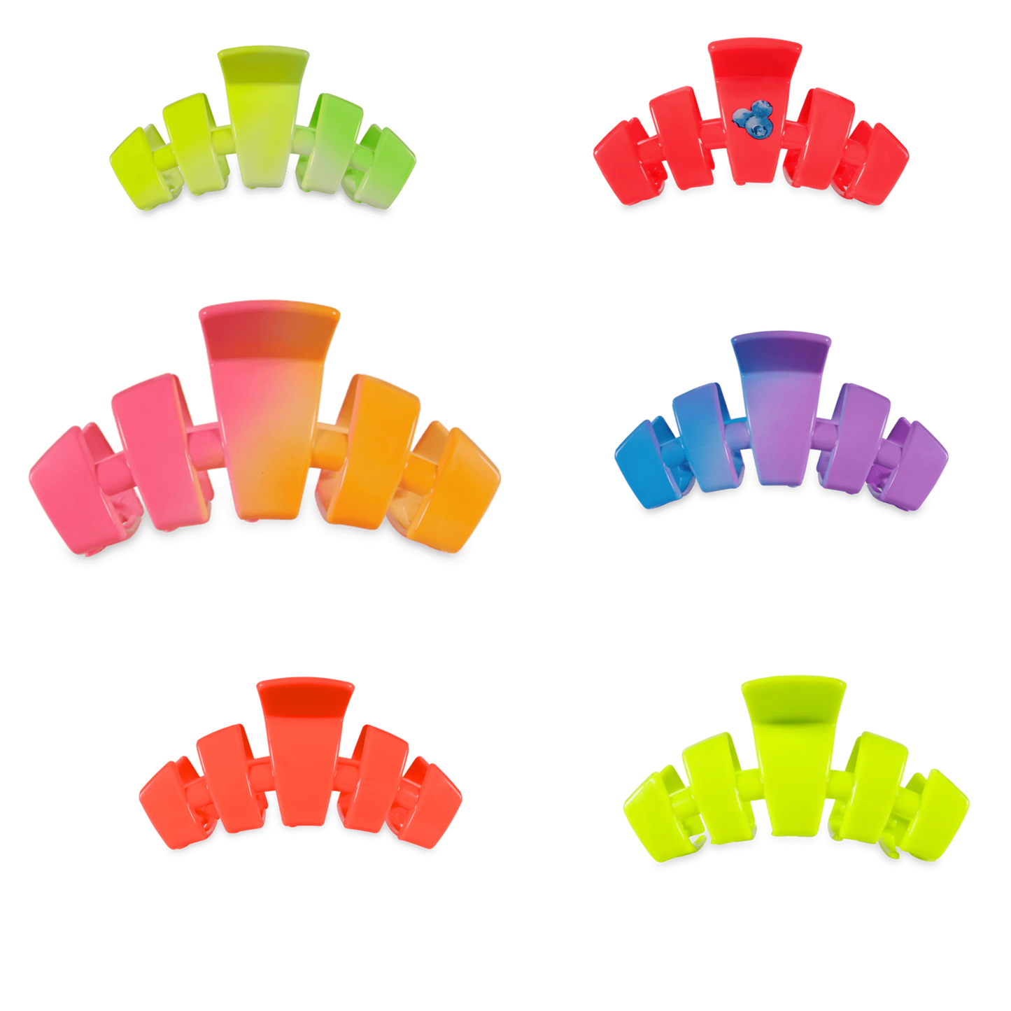 The Large Classic Claw Clip from Teleties combines timeless style with everyday functionality. This iconic claw clip features the signature design that keeps hair secure and stylish, available in a variety of colors to match your personal aesthetic. Perfect for any hair type and occasion, it's a versatile accessory that delivers both hold and elegance.