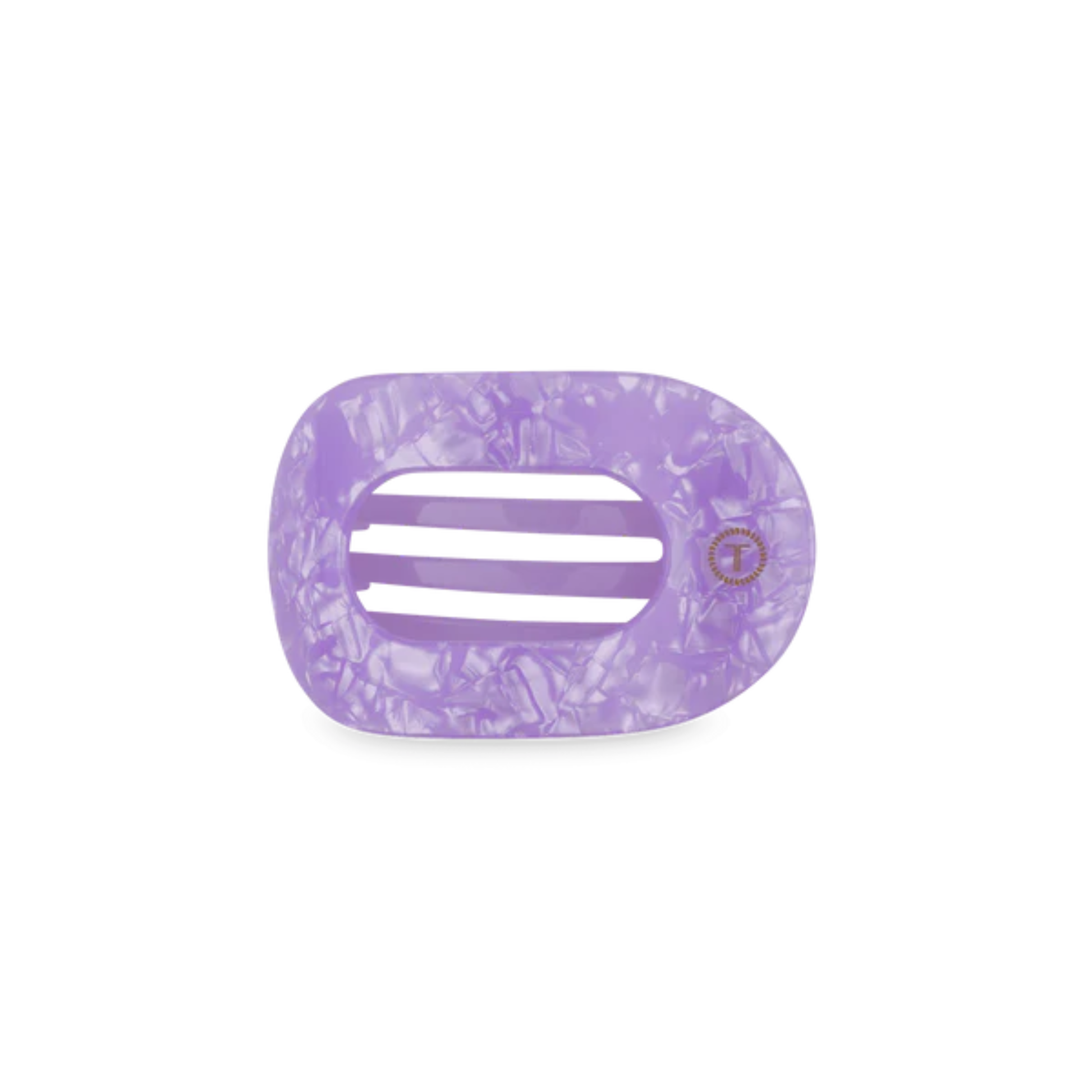 Flat Round Small Hair Claw in Lavender Mist