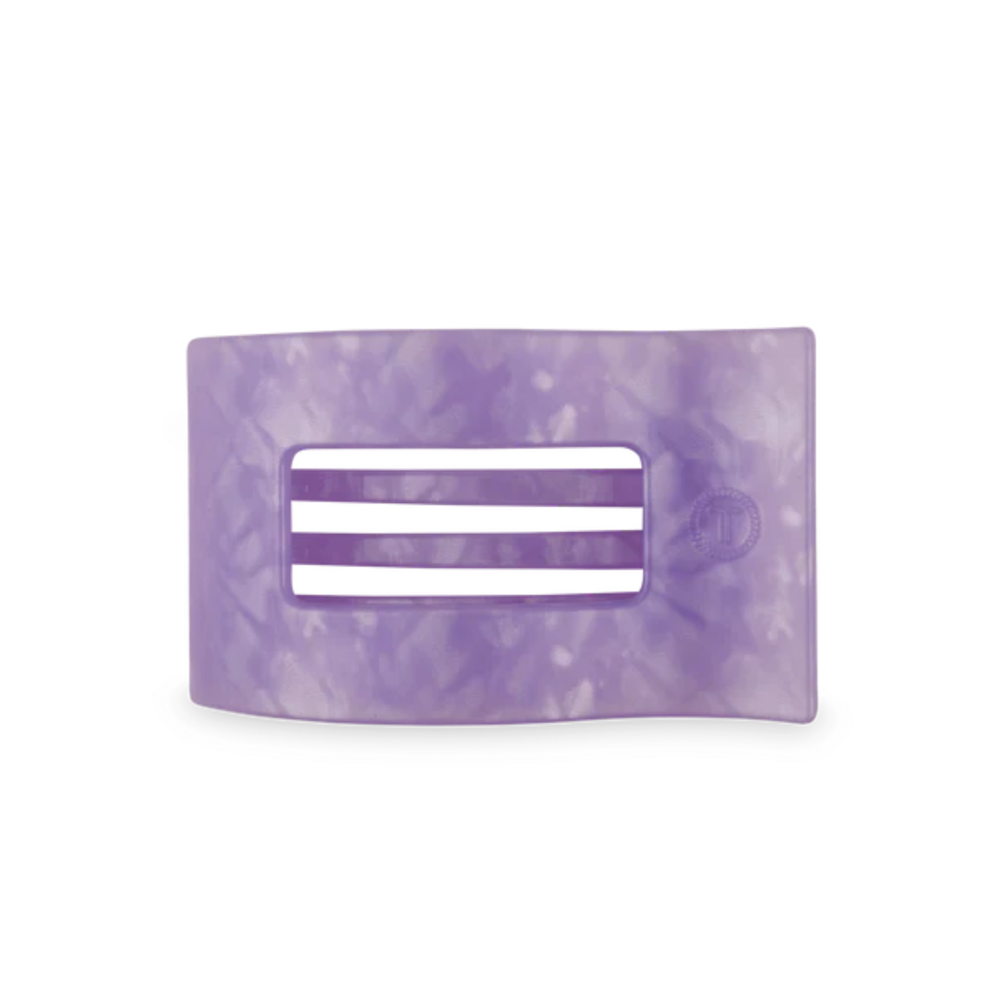 Medium Flat Rectangle Hair Claw in Lavender Mist