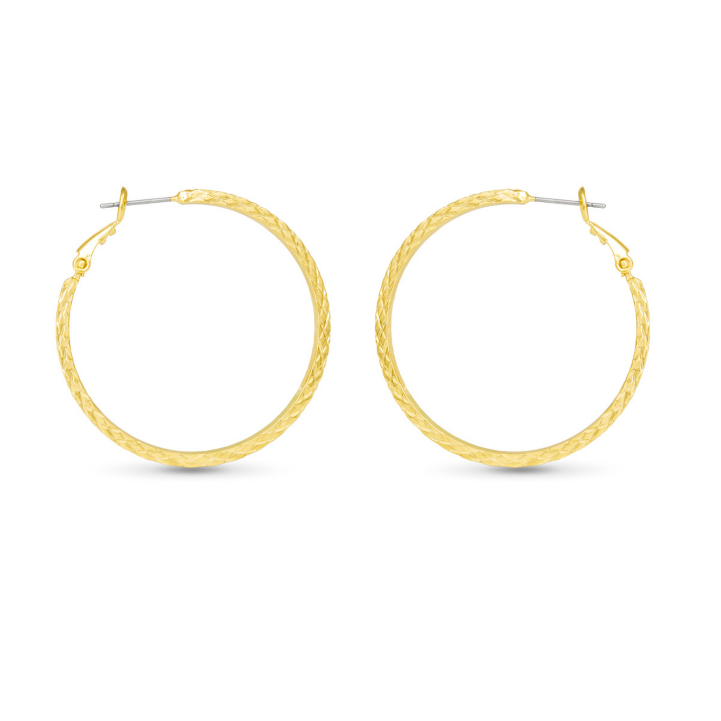 Expertly crafted by Amanda Blu, the Leilani Braided Hoop Earrings offer a touch of elegance with its medium-sized gold hoops and intricate braided design. Elevate any look with these timeless earrings that are perfect for any occasion.