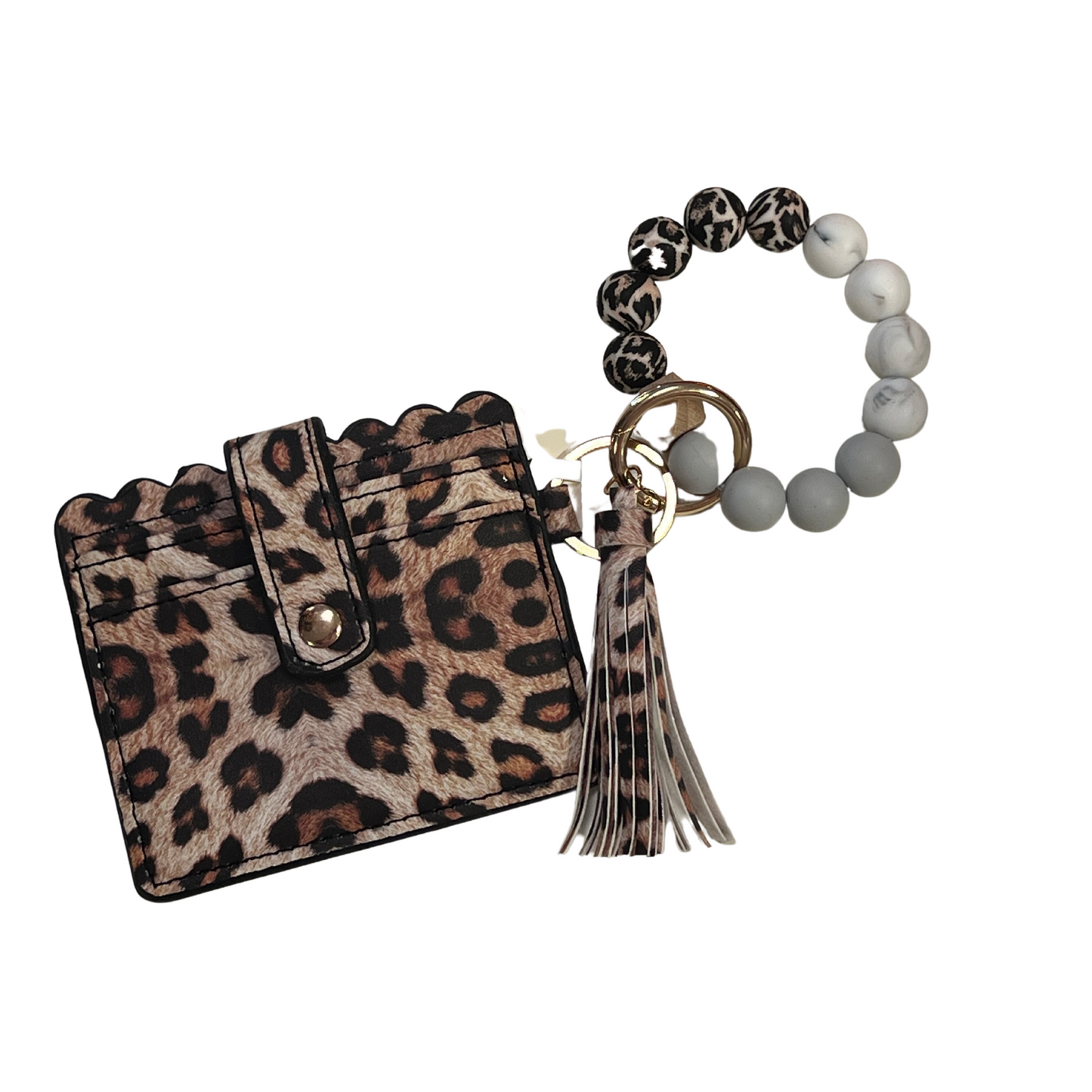 leopard print bangle wallet