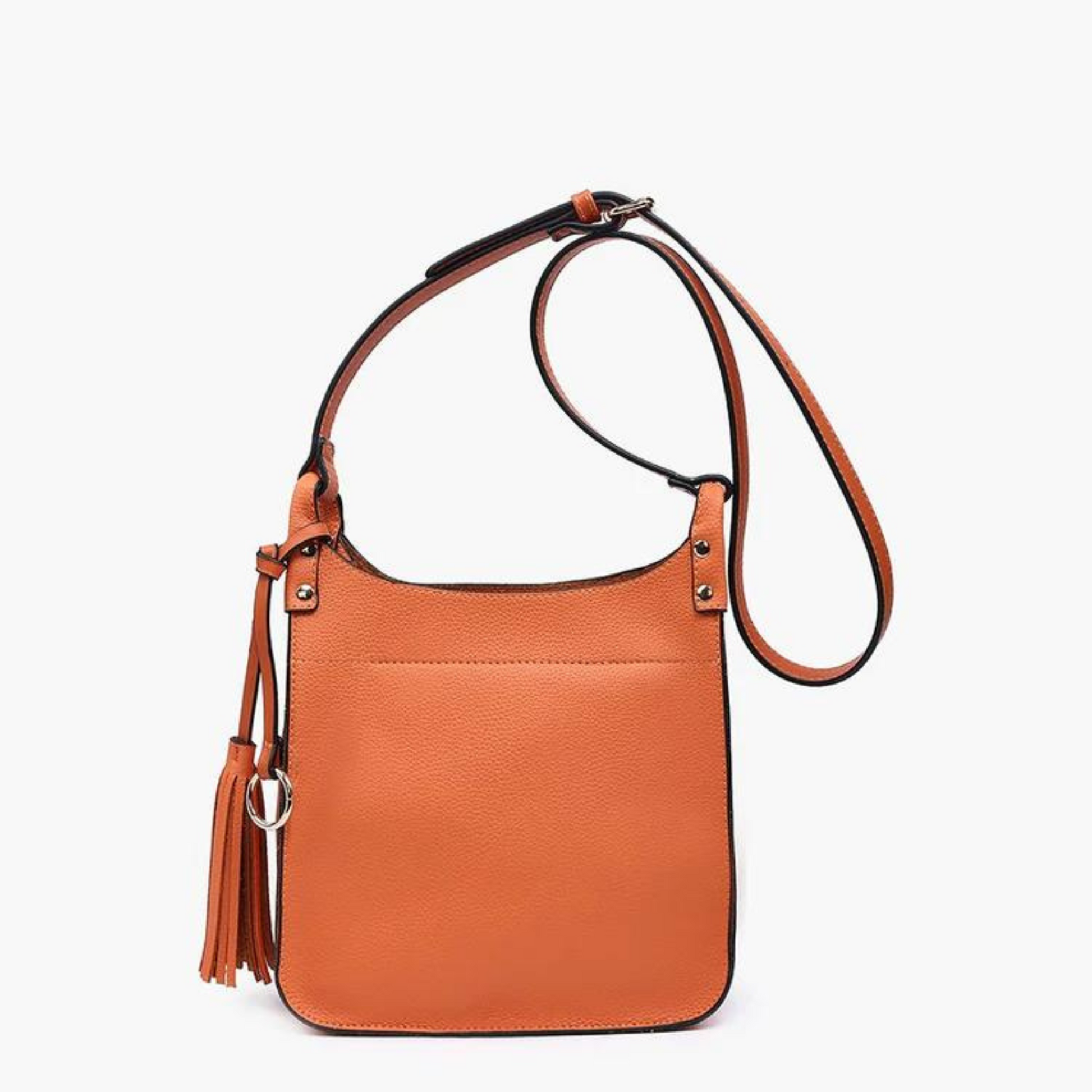 Lucinda Square Crossbody Bag in burnt coral