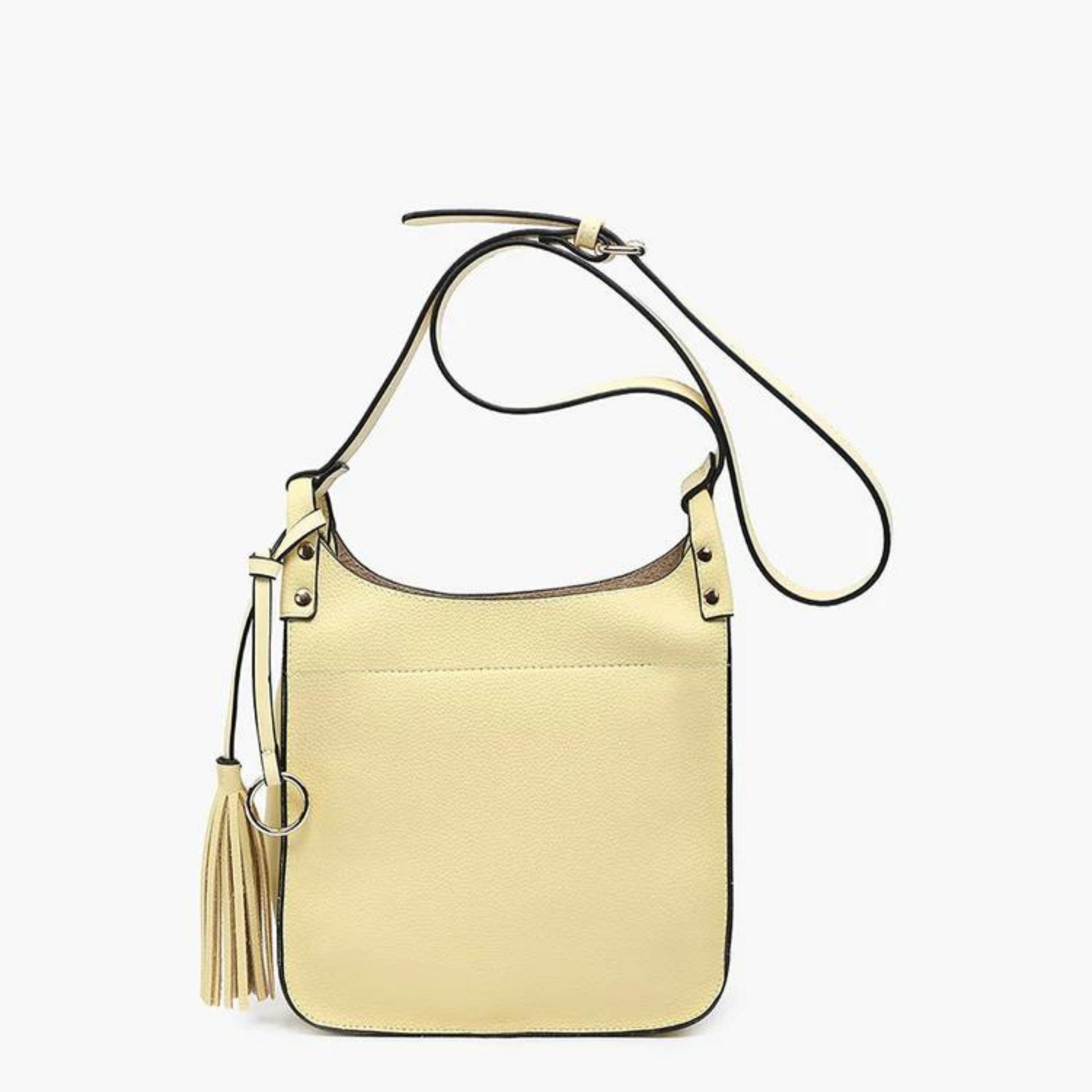 Lucinda square crossbody purse in yellow