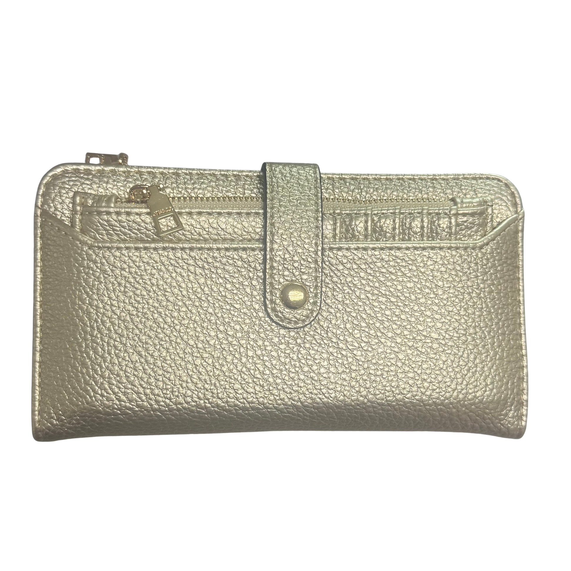 Macy Snap Wallet in gold