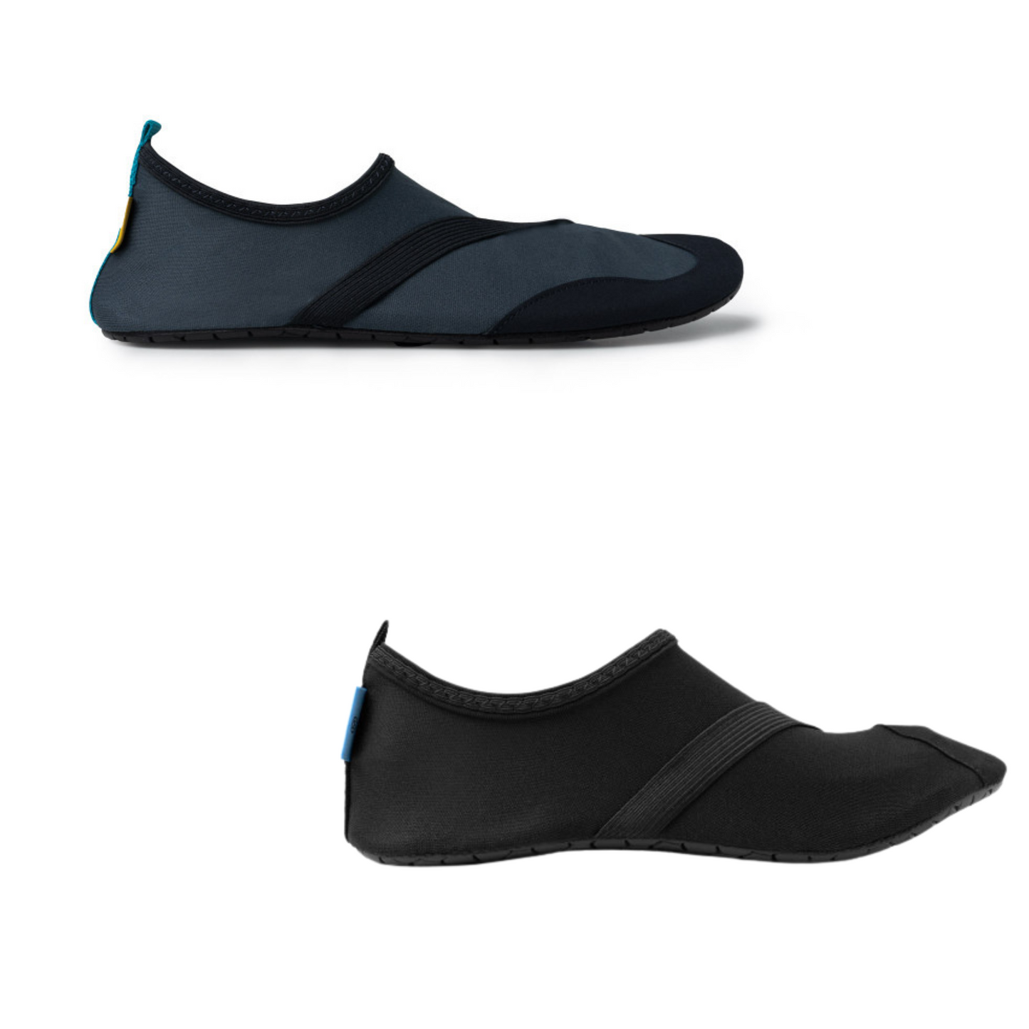 Breathable and flexible, FITKICKS are the lightweight water-friendly footwear for all the things you love to do. Quick-dry sport fabric and durable FlexForm™ soles naturally contour to the unique shape of your feet for a barefoot feeling with enough protection for everything from yoga, the beach and outdoor adventures to travel, commuting and everyday wear.  Take on any adventure in two neutral colorways with a matching grip strap and reinforced toe.