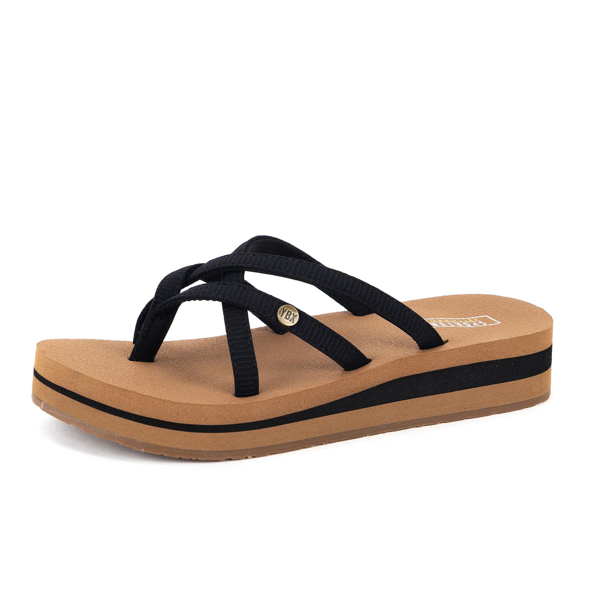 Introducing Misaki, the stylish black sandal from Yellowbox. Made with quality materials and crafted with expertise, these sandals offer both fashion and comfort. Complete your summer look with Misaki and elevate your footwear game. Expertly crafted for the modern woman.