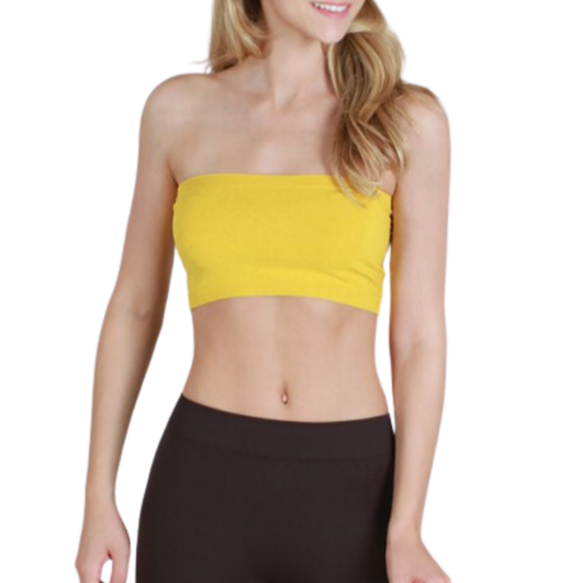 misted yellow colored bandeau
