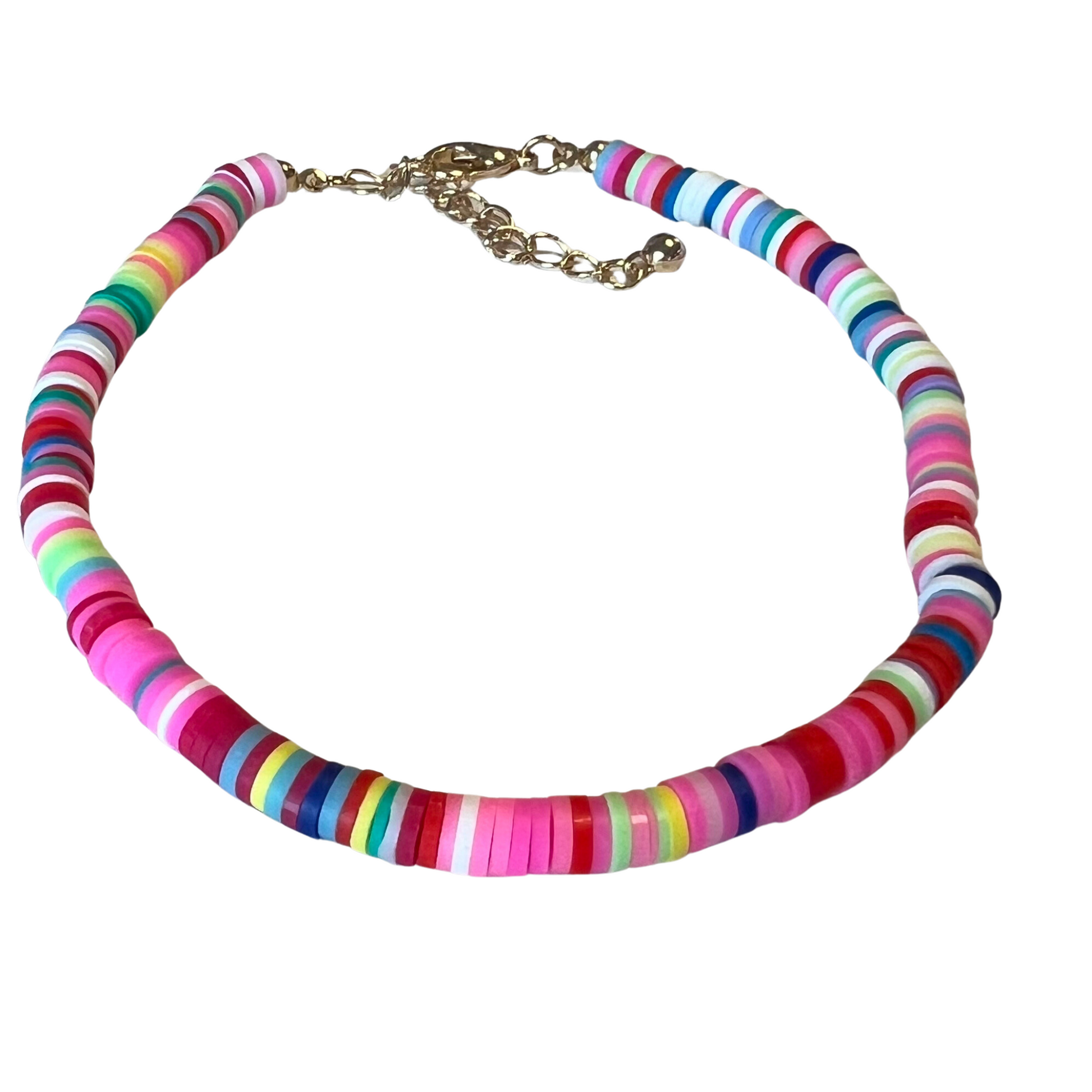 multicolor beaded anklet