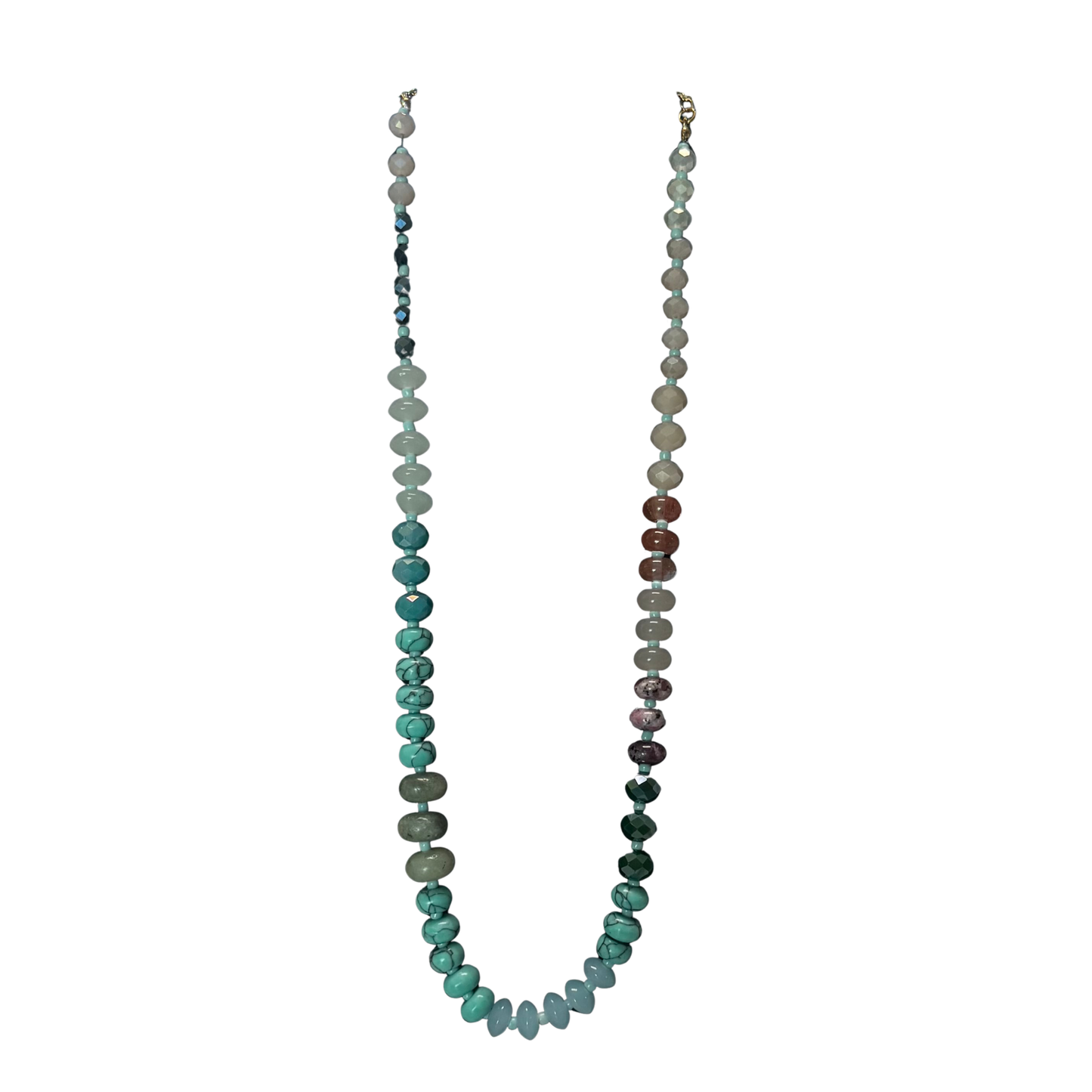 Short Beaded Necklace in multicolor
