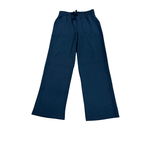 Effortless comfort meets everyday style with these Modal Poly Span Straight Pants by Rae Mode. Crafted from a breathable modal and poly span blend, these black trousers feature a relaxed straight leg silhouette that flatters all body types. The elasticized waist ensures a secure, comfortable fit throughout the day—perfect for work, casual outings, or lounging at home. Versatile and easy to care for, they're a wardrobe essential that pairs seamlessly with any top.