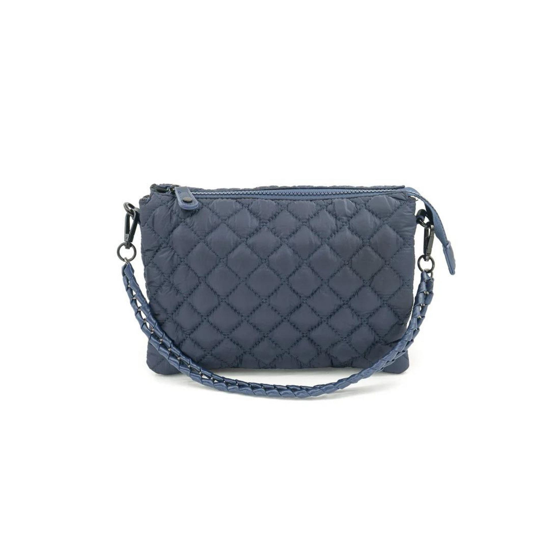 Quilted puffer bag in navy