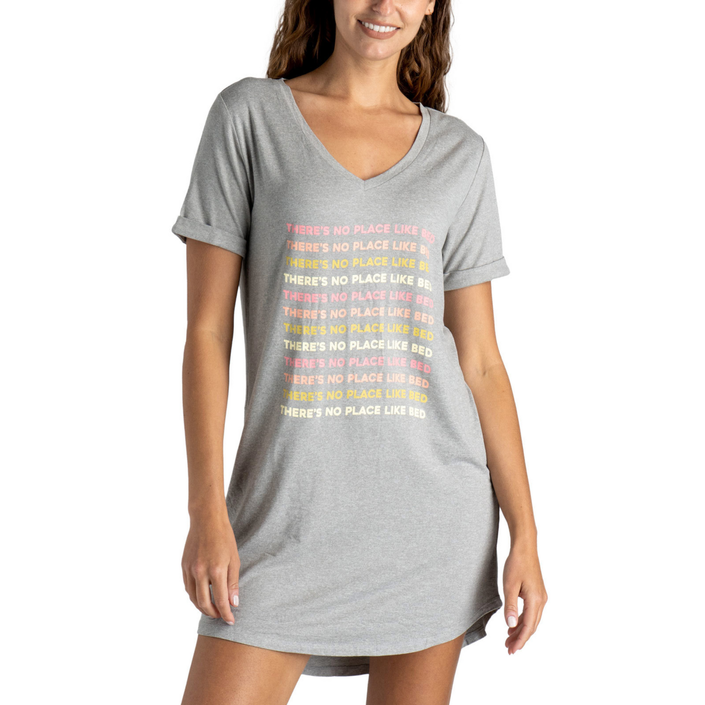 No Place Like Bed graphic sleep shirt by Hello Mello