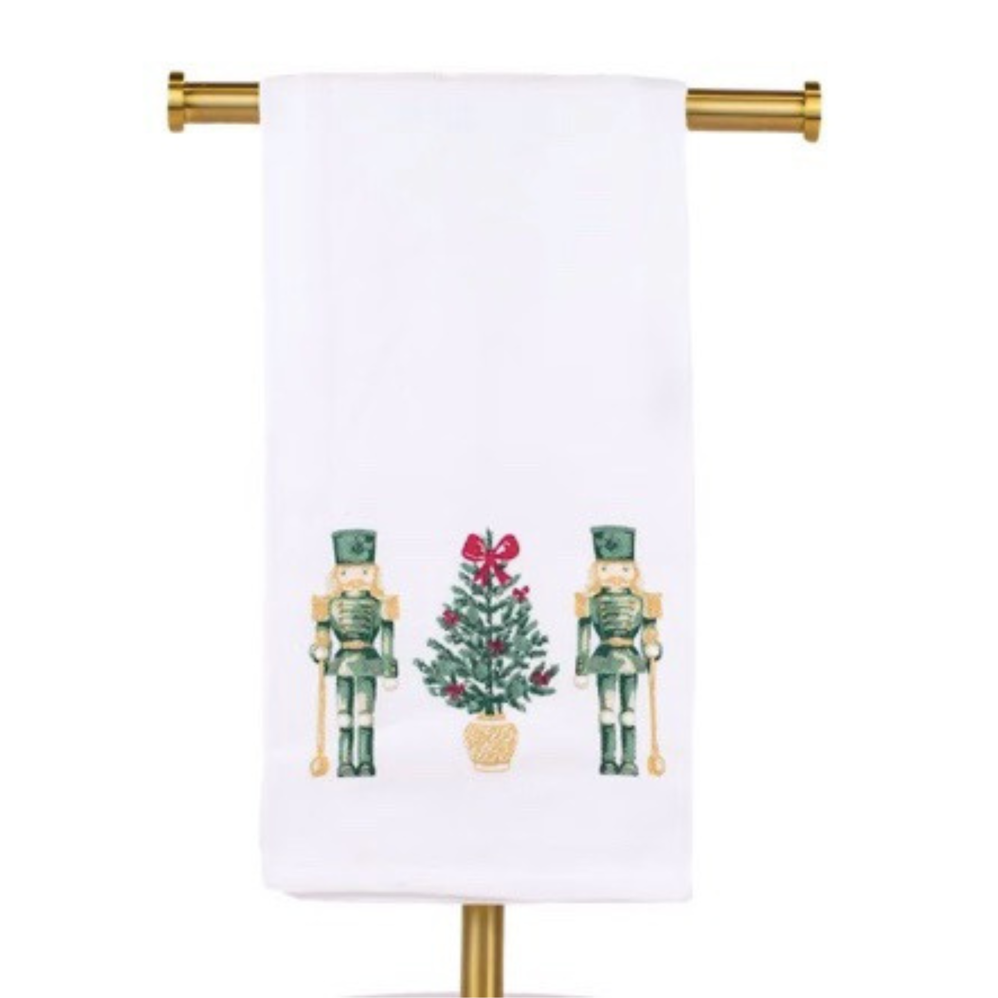 Christmas hand towel in nutcracker trio