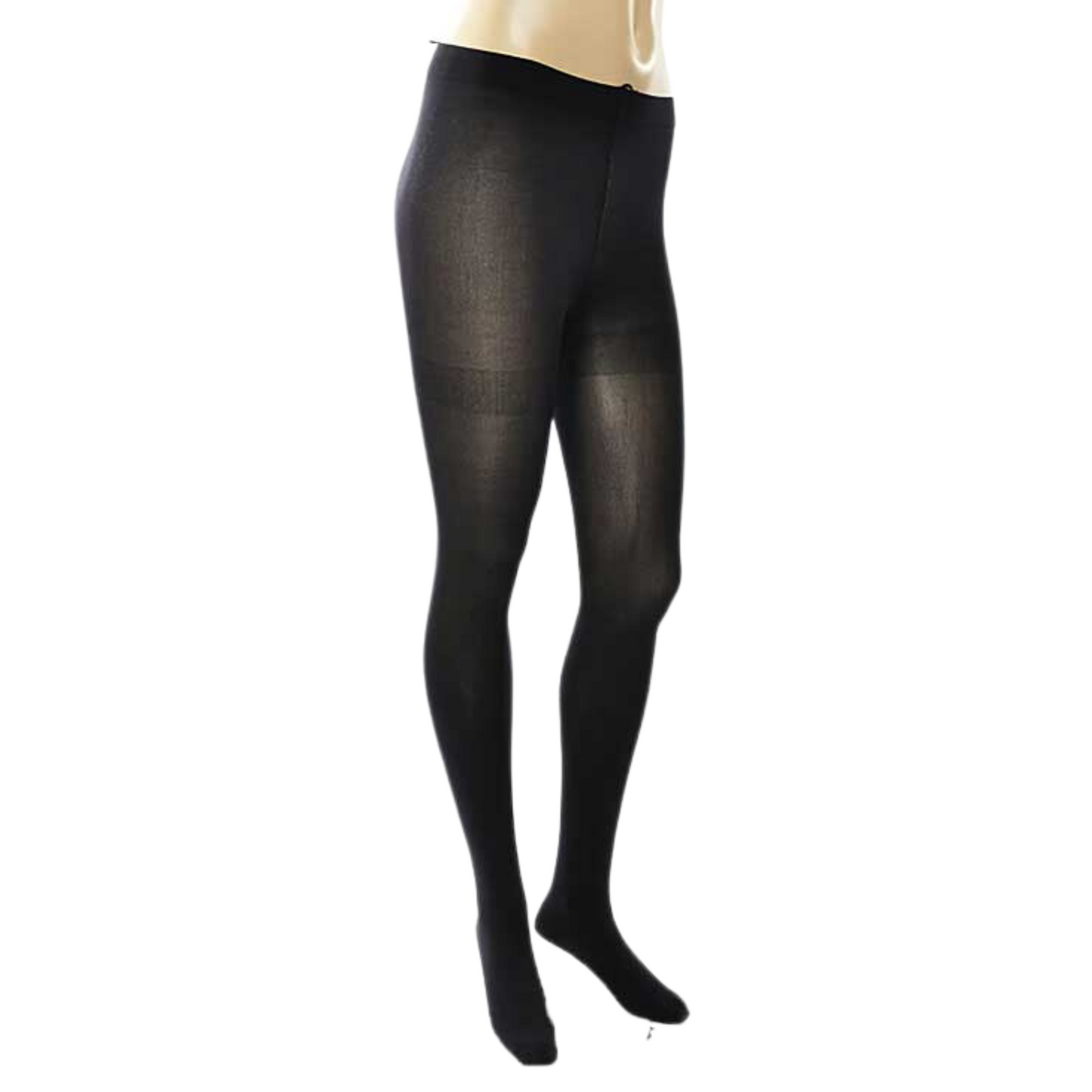 These classic opaque tights are a one-size-fits-all solution for any wardrobe. Each pair is crafted from a black-colored fabric for an opaque finish, providing coverage and a comfortable fit.