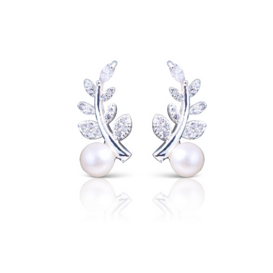 Pearl Mini Vine Earrings