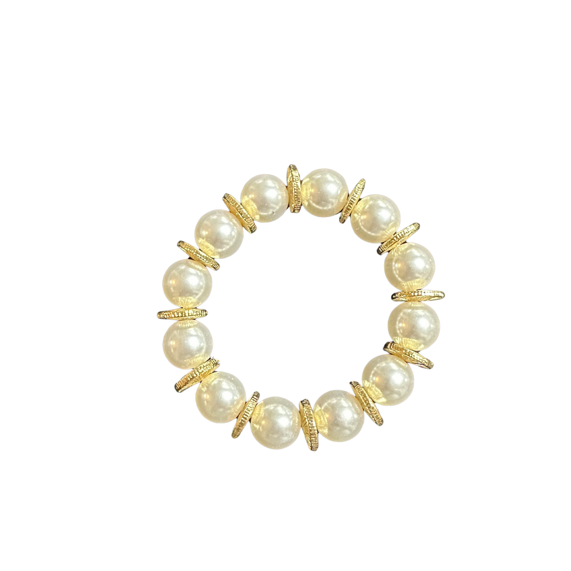Elevate your everyday elegance with this Pearl Stretchy Bracelet from Perdido Gems. Crafted with lustrous pearls and delicate rhinestone accents, this versatile piece transitions seamlessly from casual to formal occasions. The comfortable stretch design ensures a perfect fit for any wrist, while the timeless combination of pearls and sparkling details adds sophisticated charm to any ensemble. A refined accessory that celebrates understated luxury.